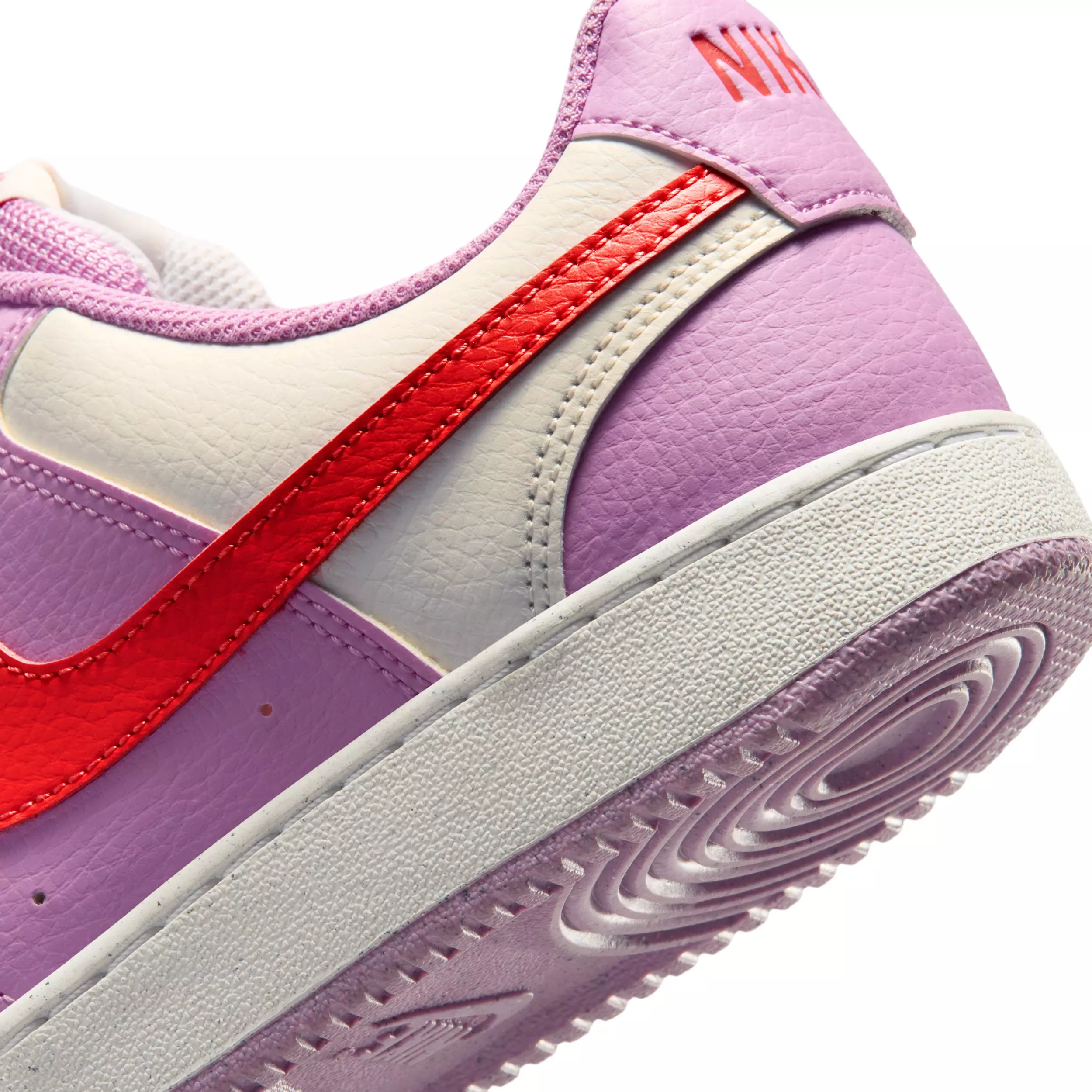 Nike Court Vision Low Next Nature "Light Magenta/Summit White/Light Crimson" Women's Shoe - LT MAGENTA/WHITE/LT CRIMSON