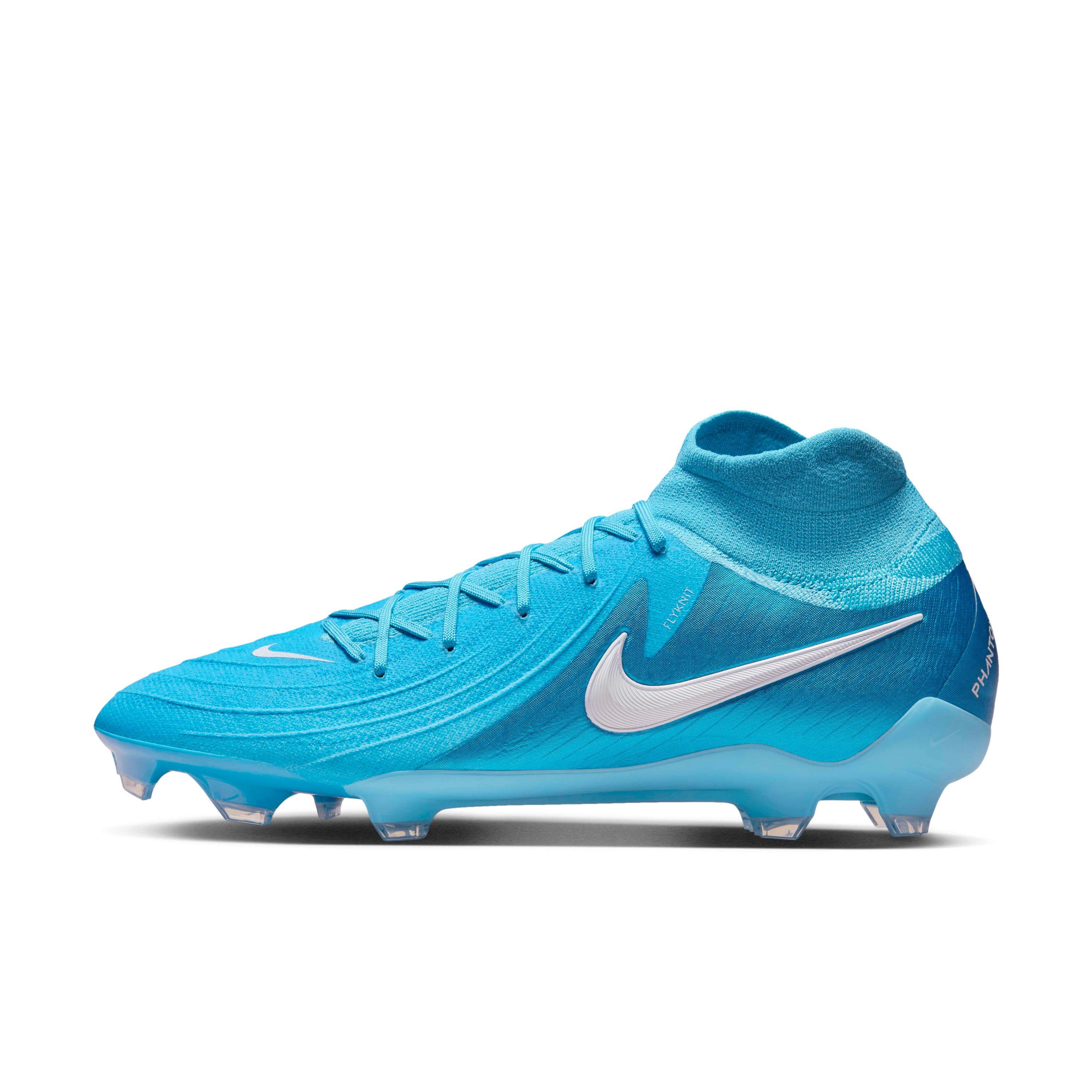 Nike Phantom Luna 2 Pro FG "Blue Fury/White" Men's Soccer Cleat - BLUE Thumbnail View 2