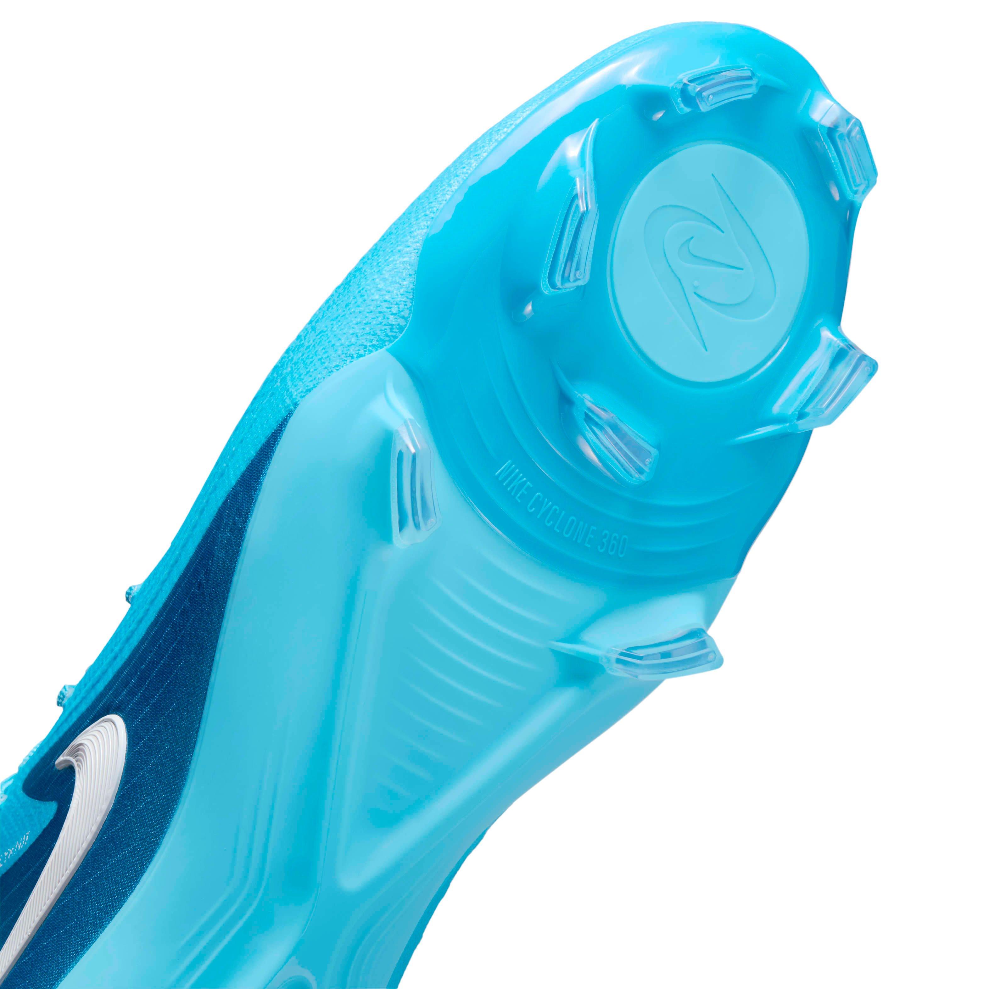 Nike Phantom Luna 2 Pro FG "Blue Fury/White" Men's Soccer Cleat - BLUE Thumbnail View 7