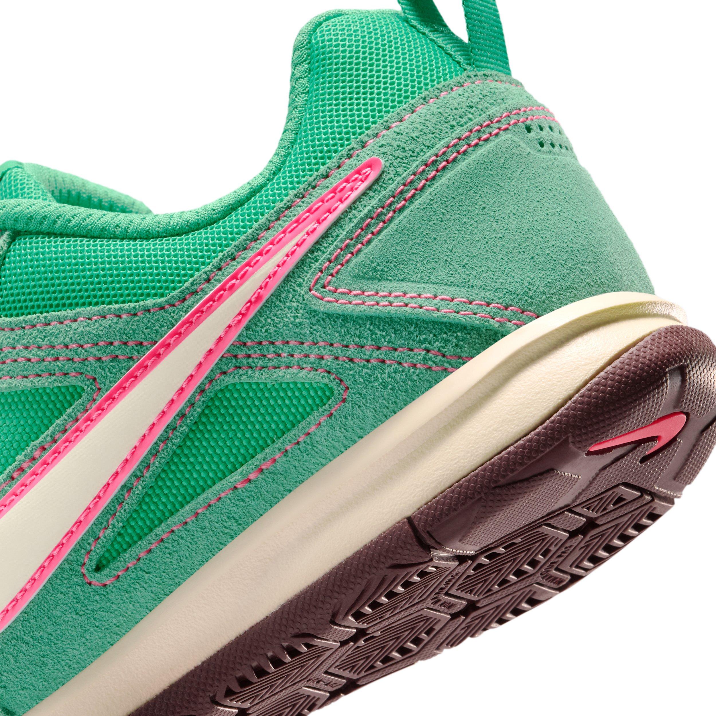 Nike Gato "Stadium Green/Hyper Pink/Burgundy Crush/Coconut Milk" Grade School Girls' Shoe - GREEN/PINK/BURGUNDY/MILK Thumbnail View 8