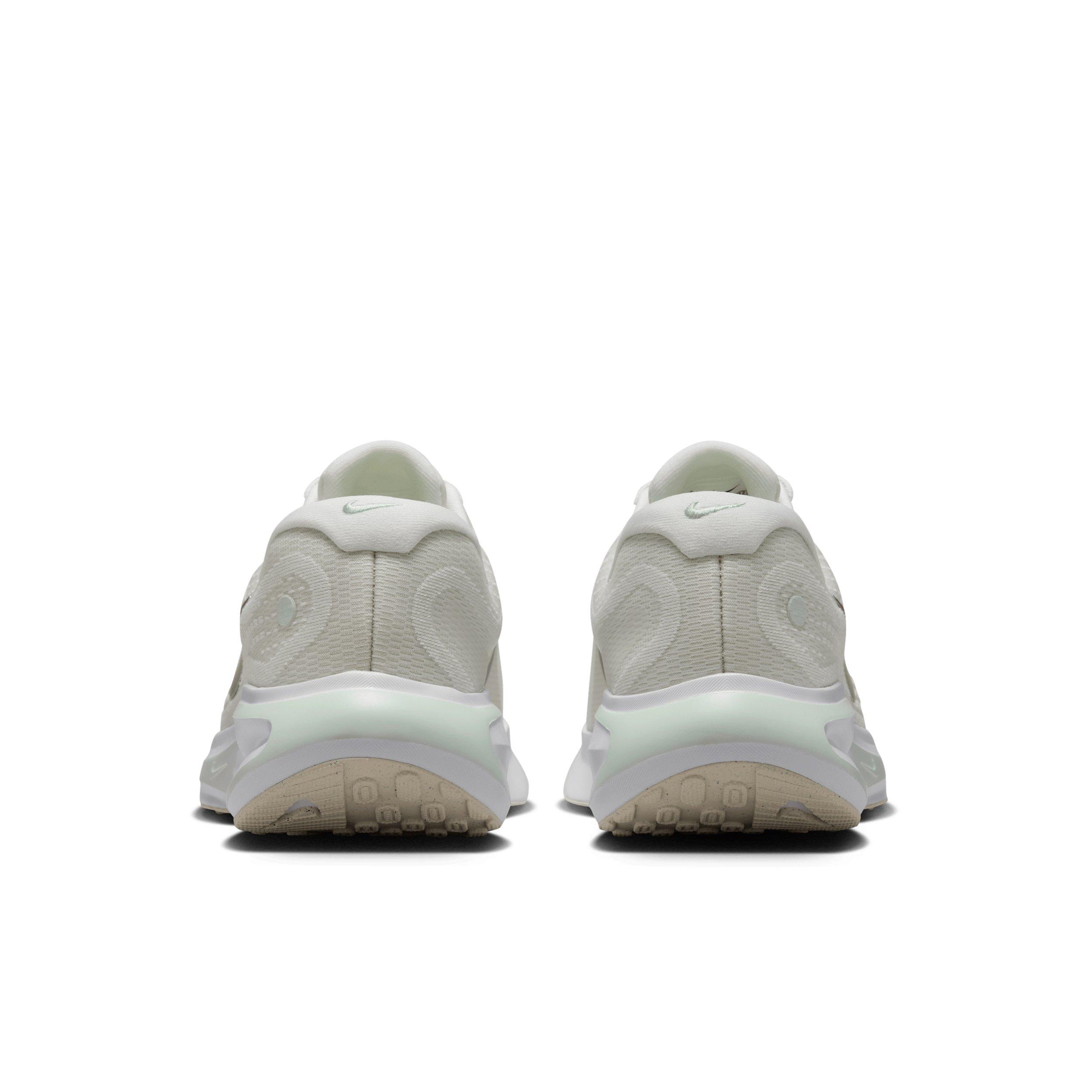 Nike Journey Run "Summit White/Barely Green/White/Metallic Silver" Women's Running Shoe - WHITE/GREEN/WHITE/SILVER