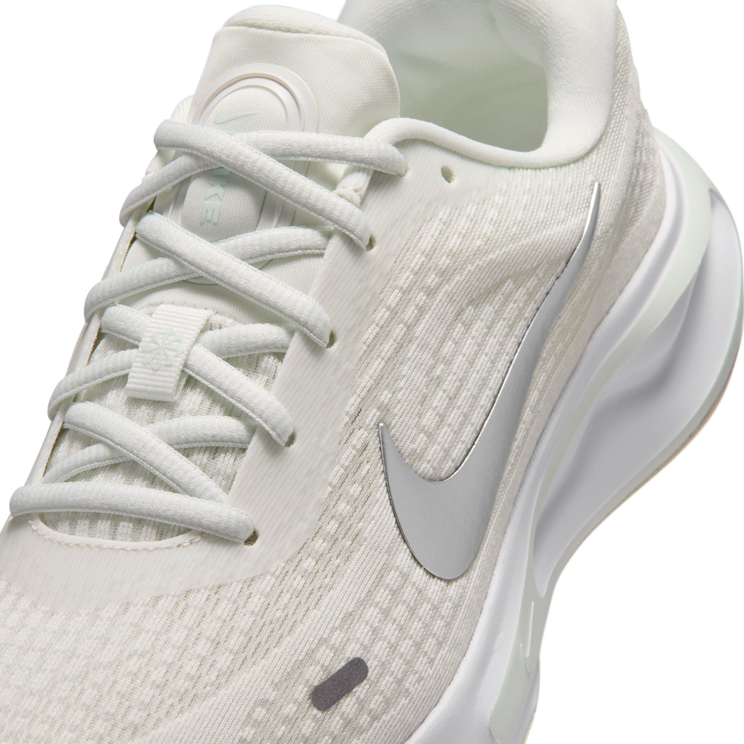 Nike Journey Run "Summit White/Barely Green/White/Metallic Silver" Women's Running Shoe - WHITE/GREEN/WHITE/SILVER