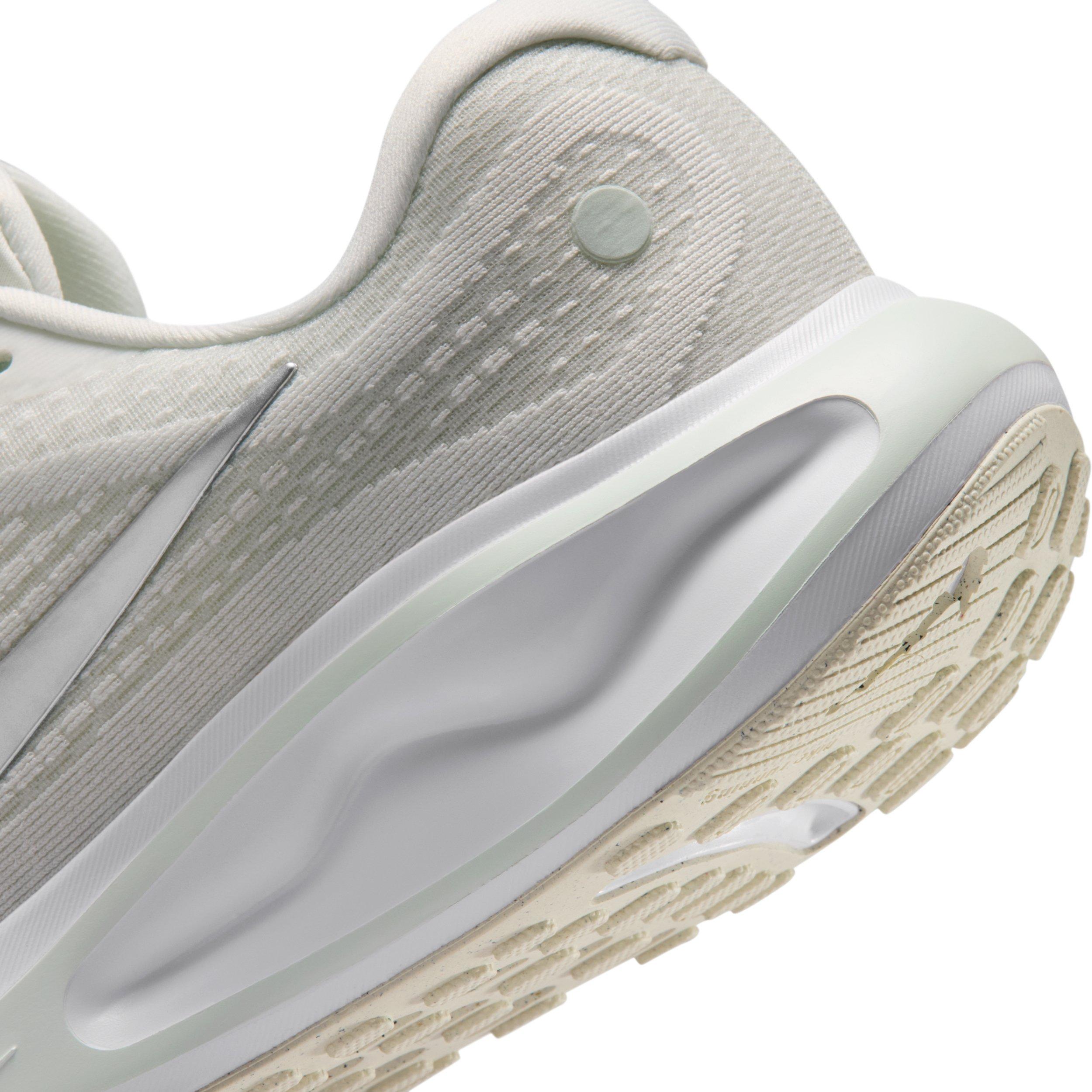 Nike Journey Run "Summit White/Barely Green/White/Metallic Silver" Women's Running Shoe - WHITE/GREEN/WHITE/SILVER
