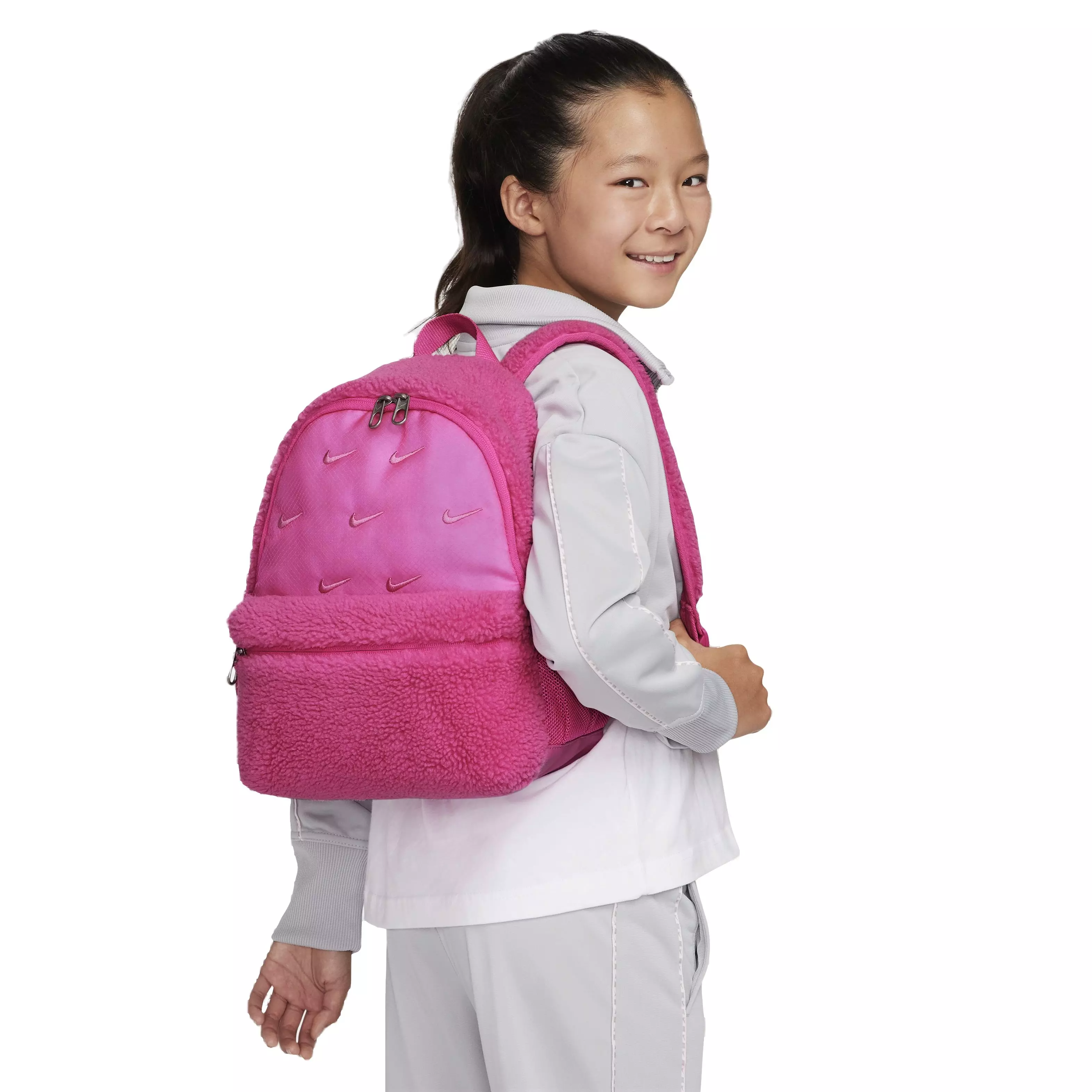 Nike Big Kids' Brasilia JDI Mini Backpack (11L) -Fuchsia - FUCHSIA