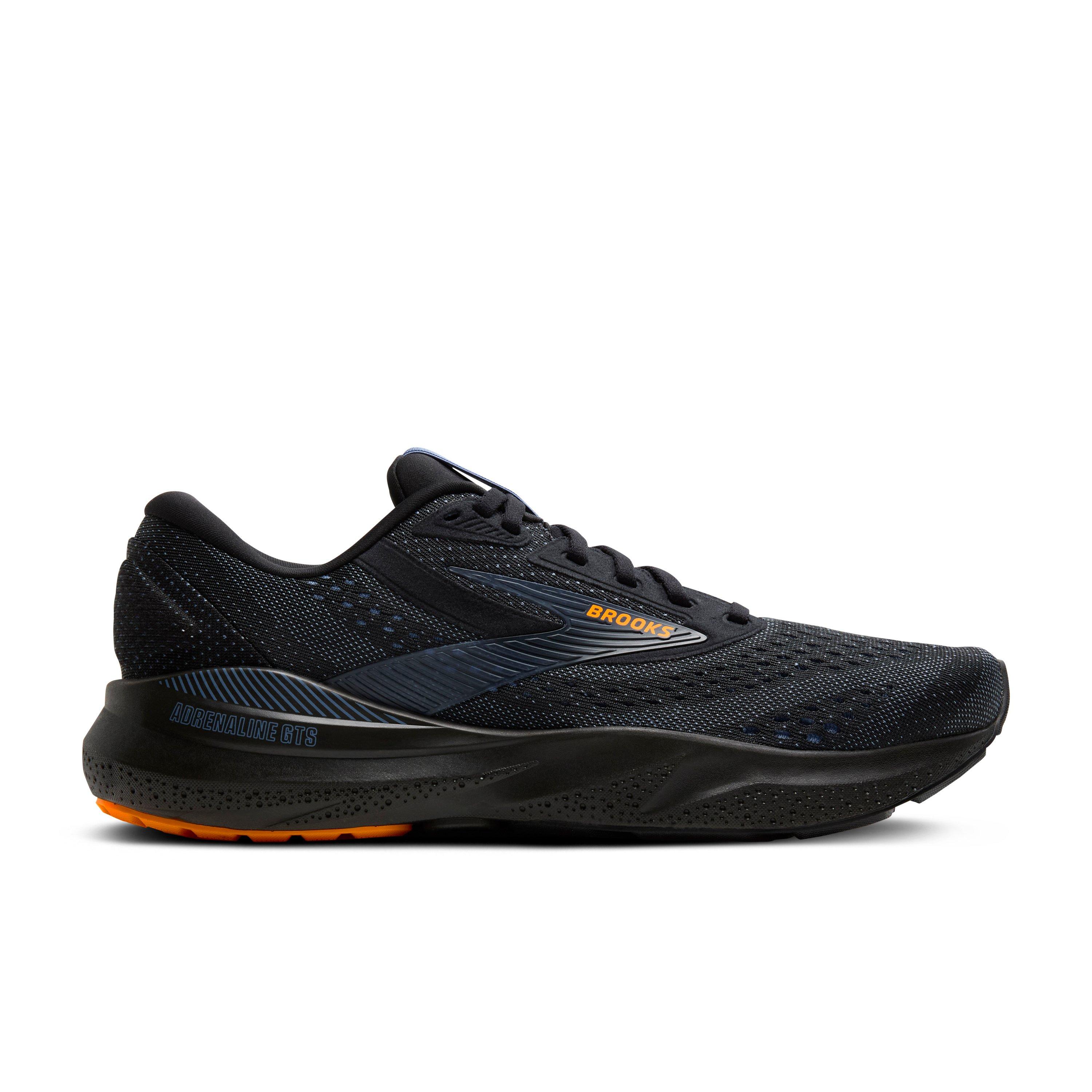 Brooks Adrenaline GTS 24 "Black/Country Blue/Orange" Men's Running Shoe - BLACK/BLUE/ORANGE Thumbnail View 1