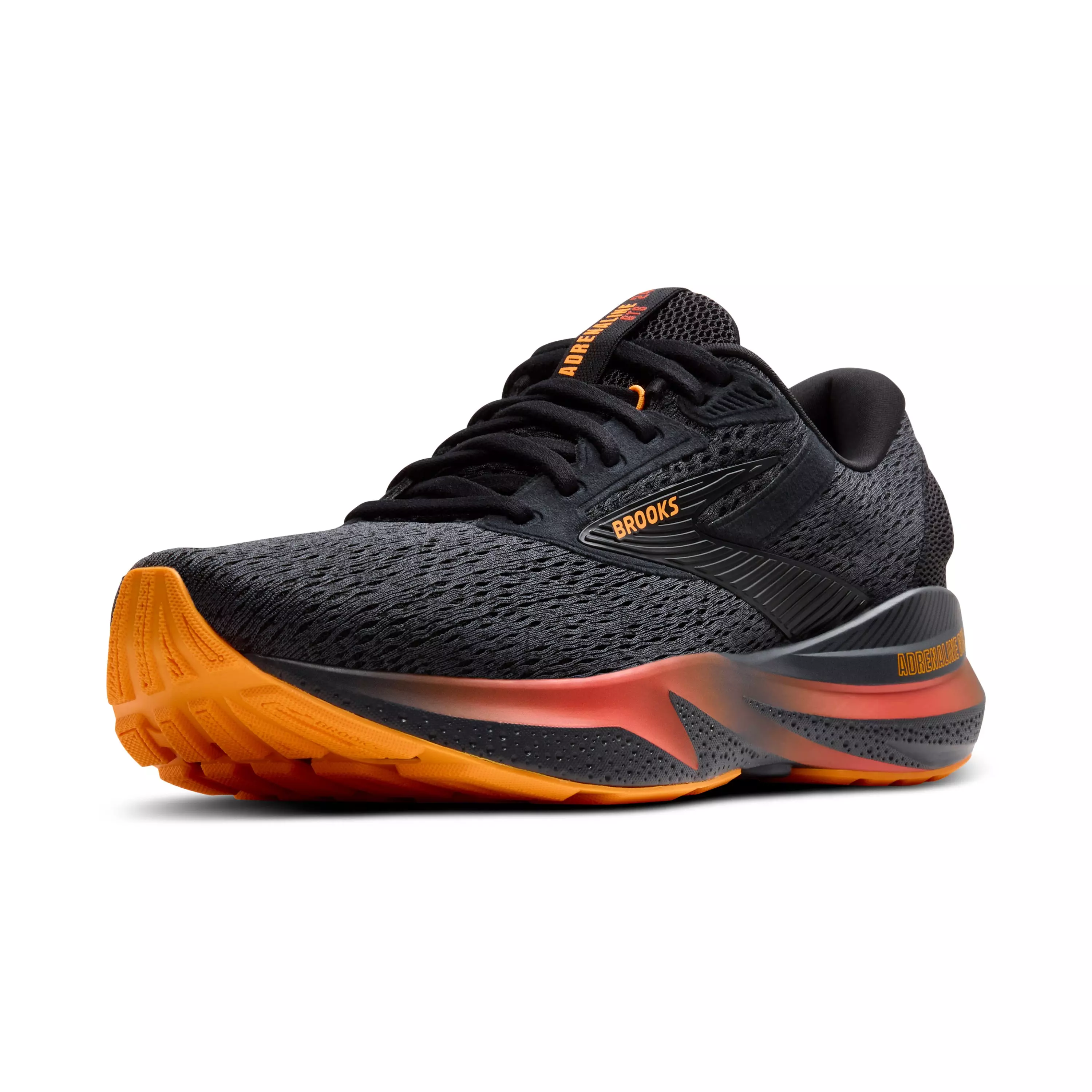 Brooks Adrenaline GTS 24 "Black/Ebony/Burnt Sienna" Men's Running Shoe - BLACK/EBONY/SIENNA