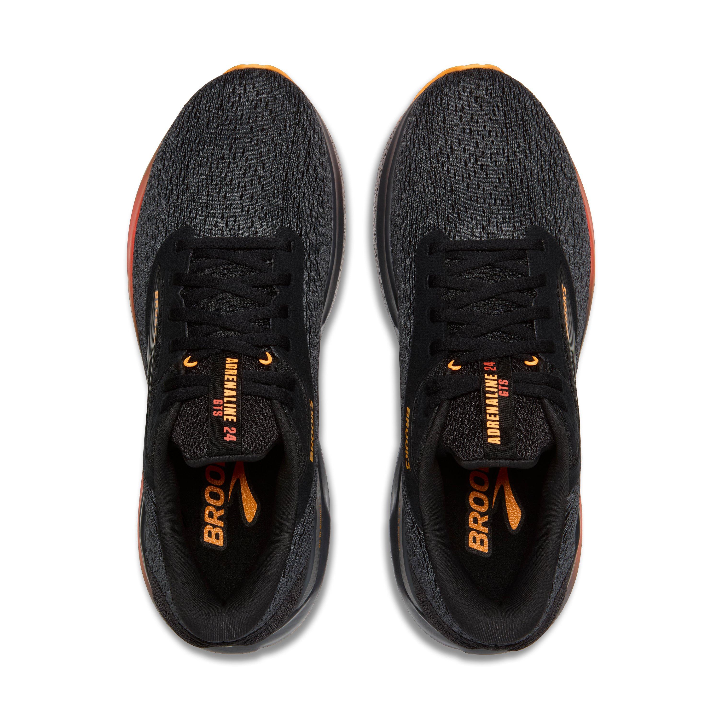 Brooks Adrenaline GTS 24 "Black/Ebony/Burnt Sienna" Men's Running Shoe - BLACK/EBONY/SIENNA Thumbnail View 5