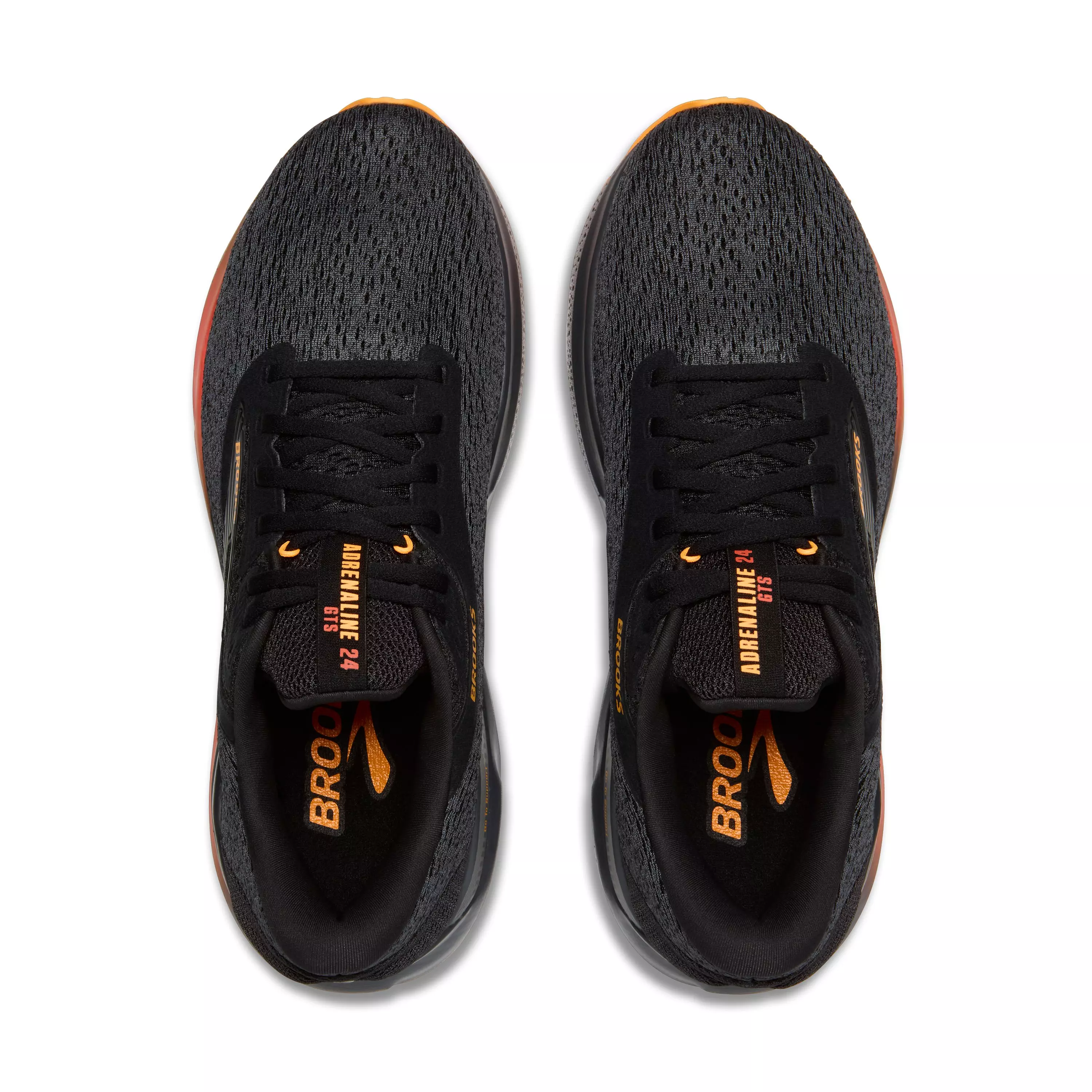 Brooks Adrenaline GTS 24 "Black/Ebony/Burnt Sienna" Men's Running Shoe - BLACK/EBONY/SIENNA