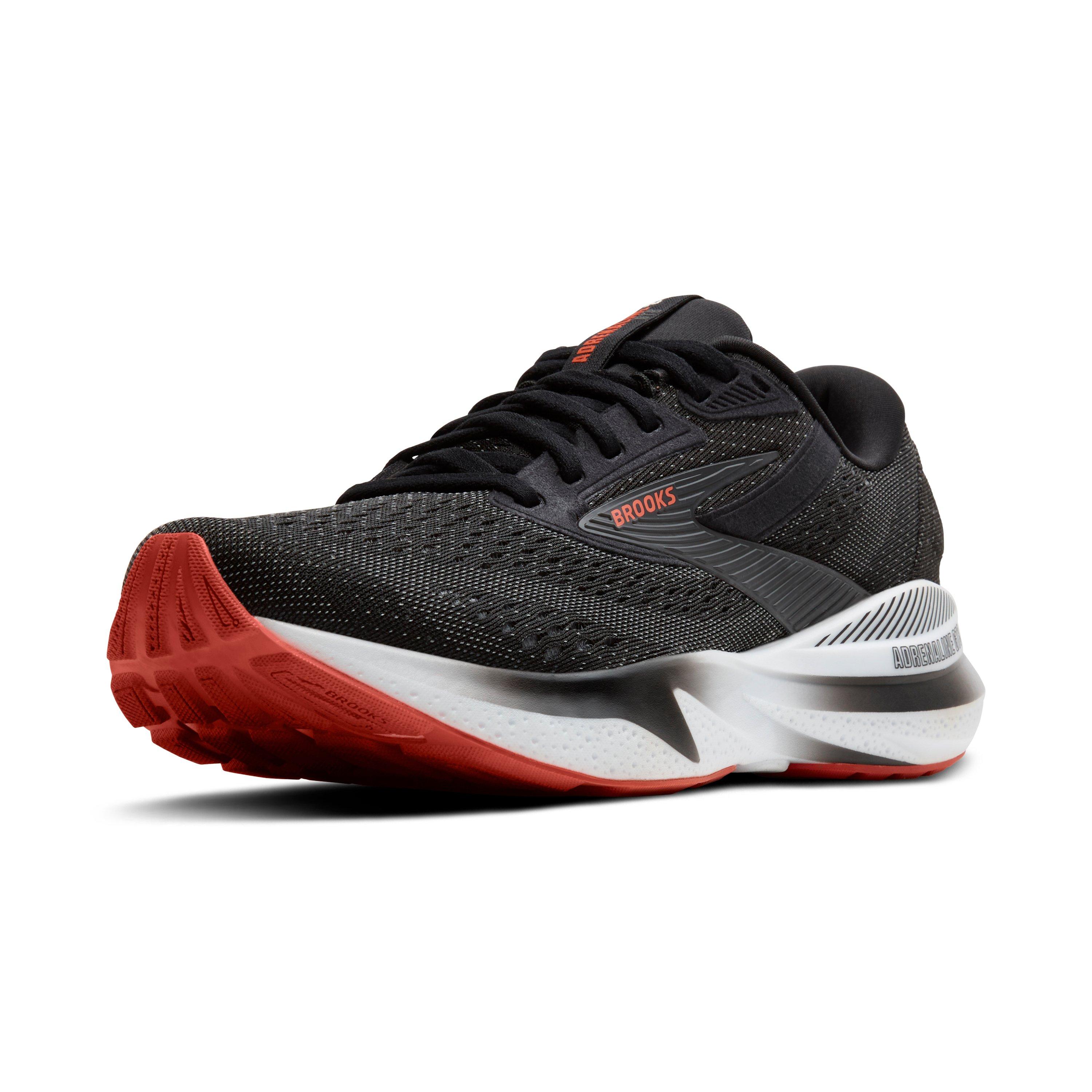 Brooks Adrenaline GTS 24 "Black/Grey/Red" Men's Running Shoe - BLACK/GREY/RED Thumbnail View 3