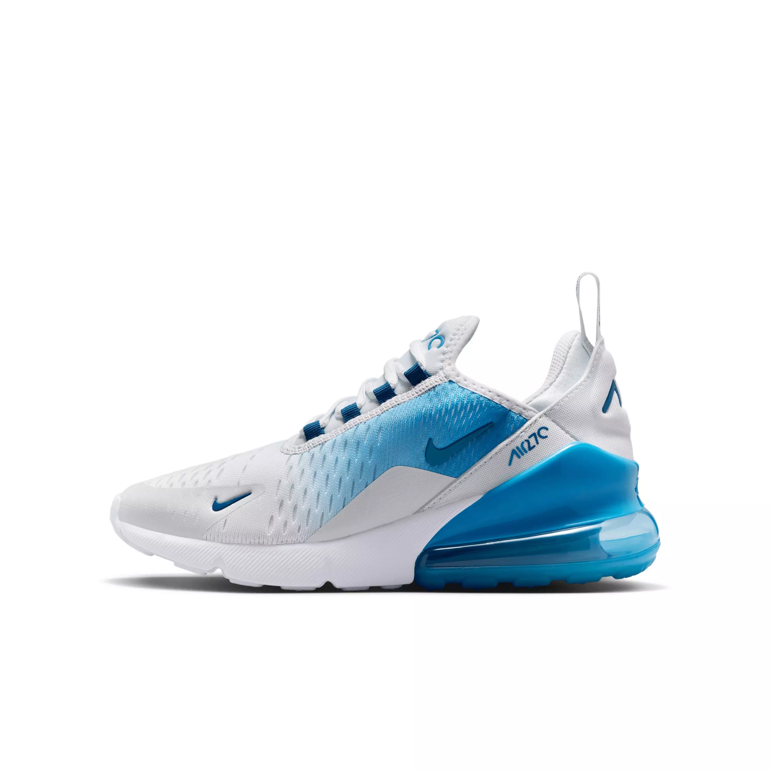 Nike Air Max 270 "Off White/Dutch Blue/Court Blue" Grade School Boys' Shoe - OFF WHITE/BLUE/BLUE