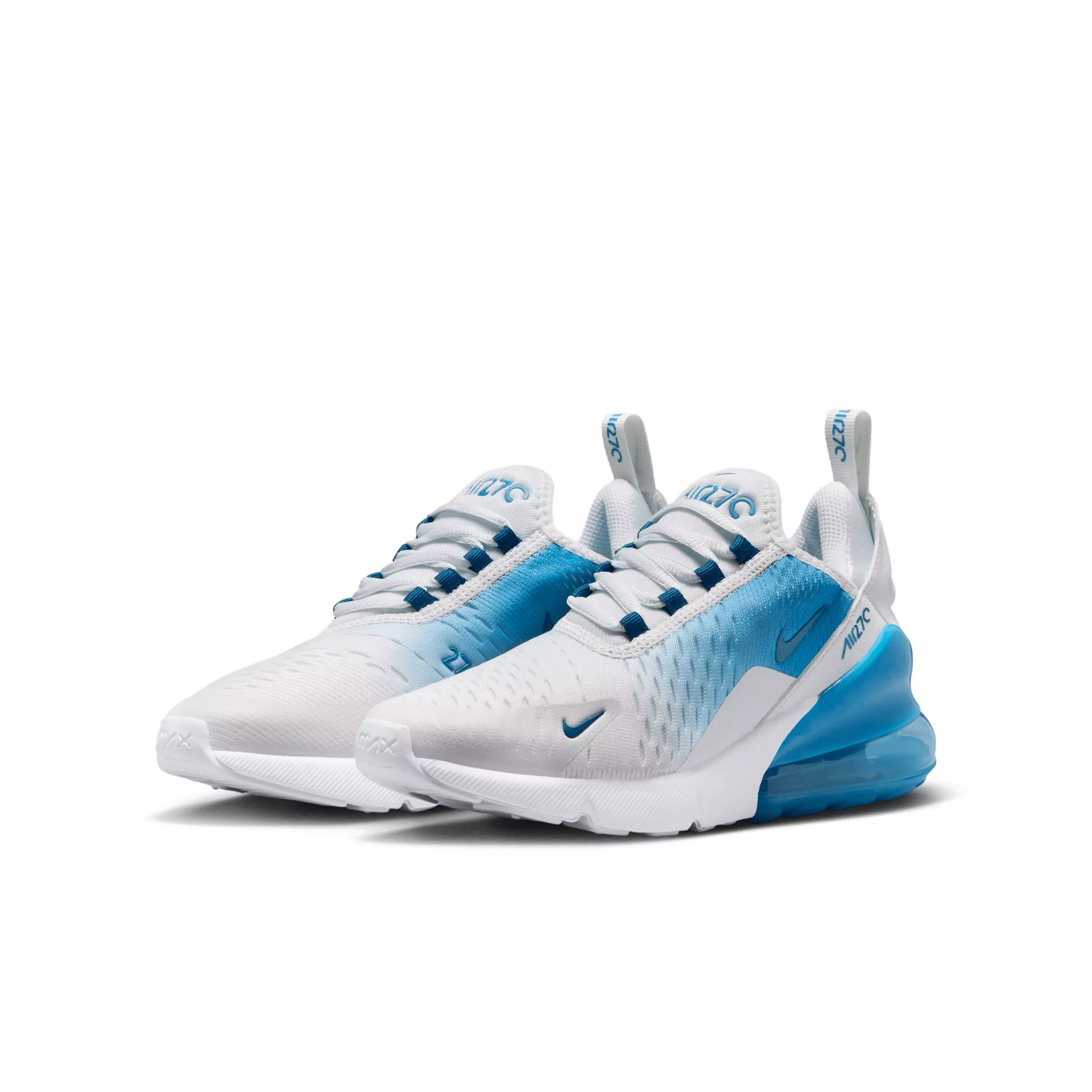 Nike Air Max 270 "Off White/Dutch Blue/Court Blue" Grade School Boys' Shoe - OFF WHITE/BLUE/BLUE