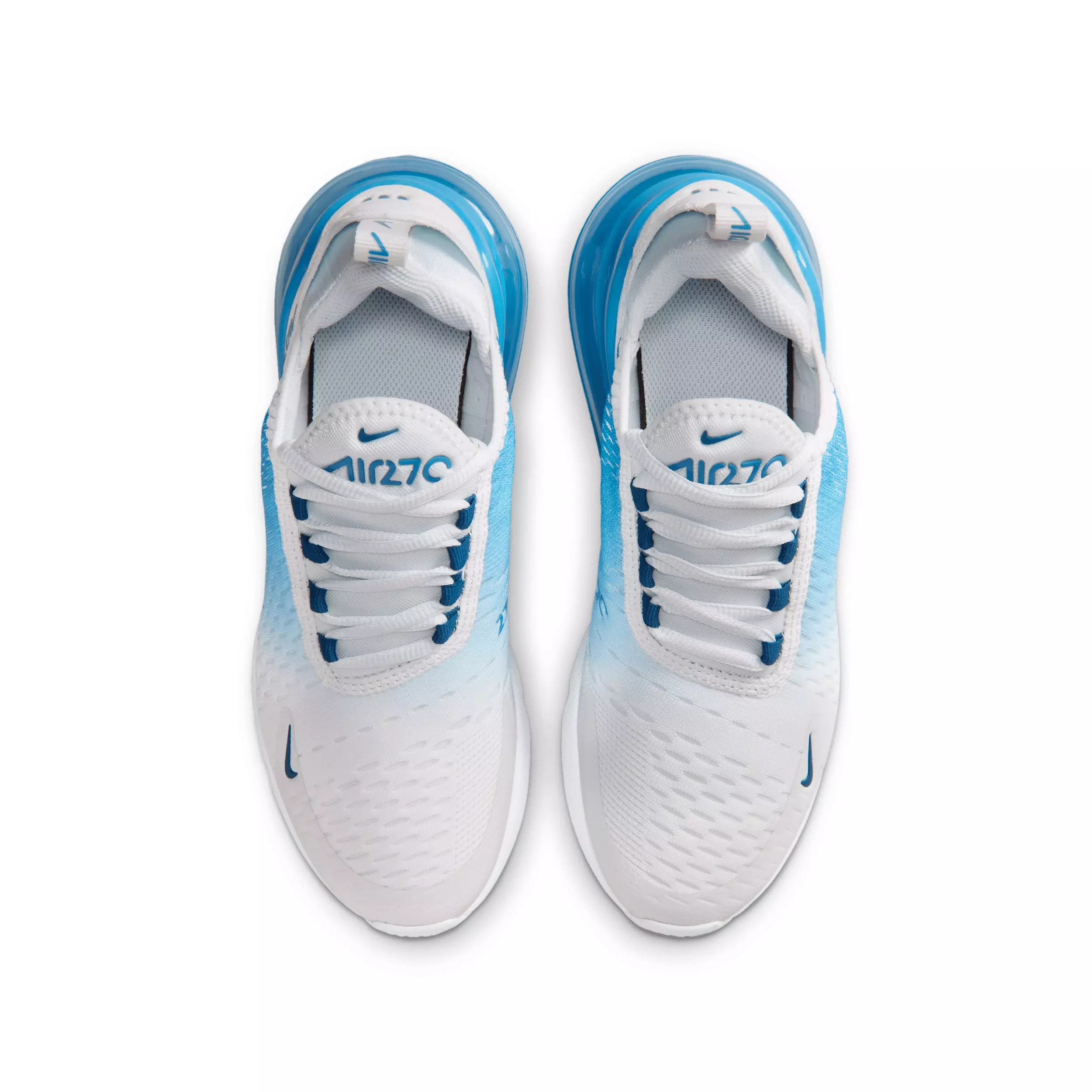 Nike Air Max 270 "Off White/Dutch Blue/Court Blue" Grade School Boys' Shoe - OFF WHITE/BLUE/BLUE