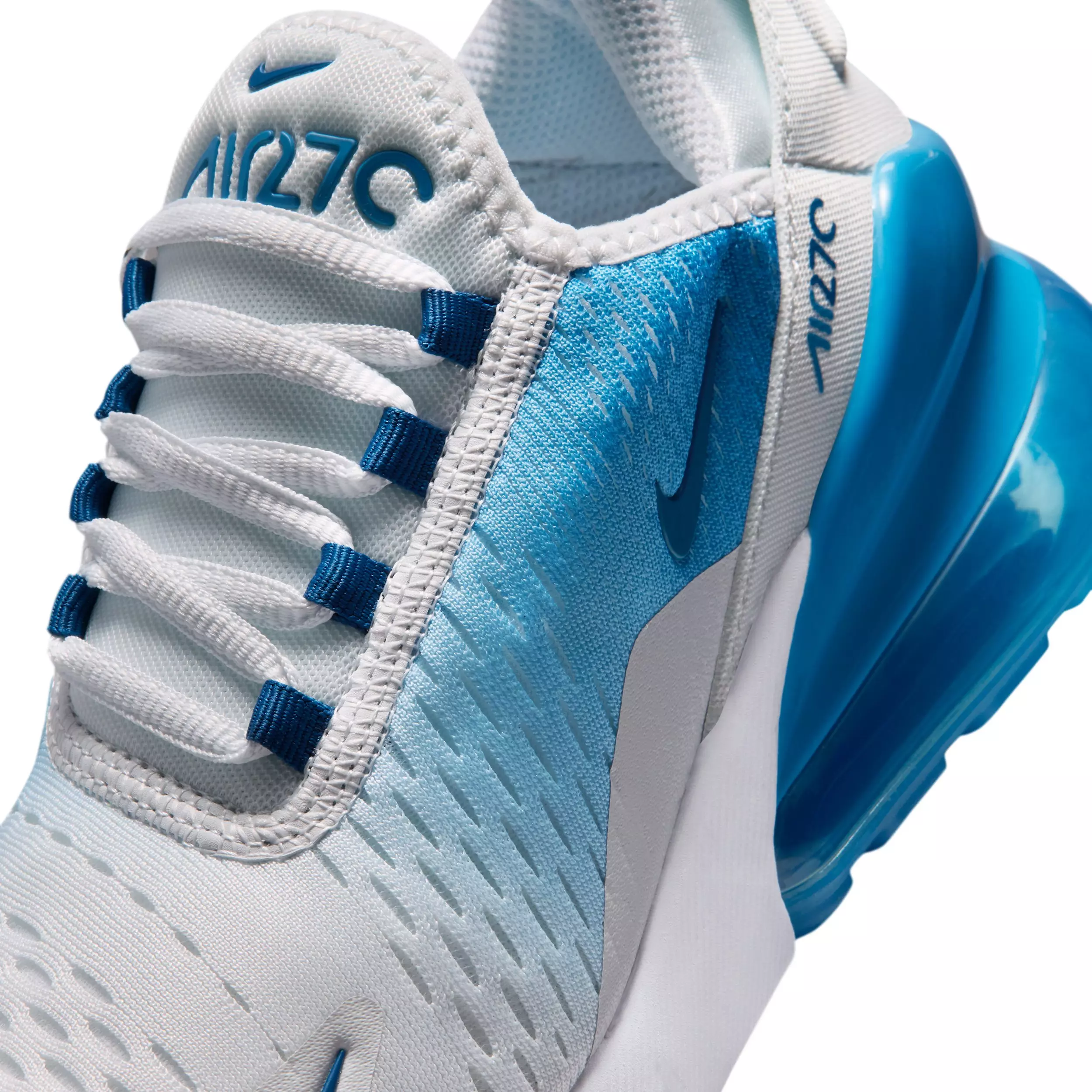 Nike Air Max 270 "Off White/Dutch Blue/Court Blue" Grade School Boys' Shoe - OFF WHITE/BLUE/BLUE