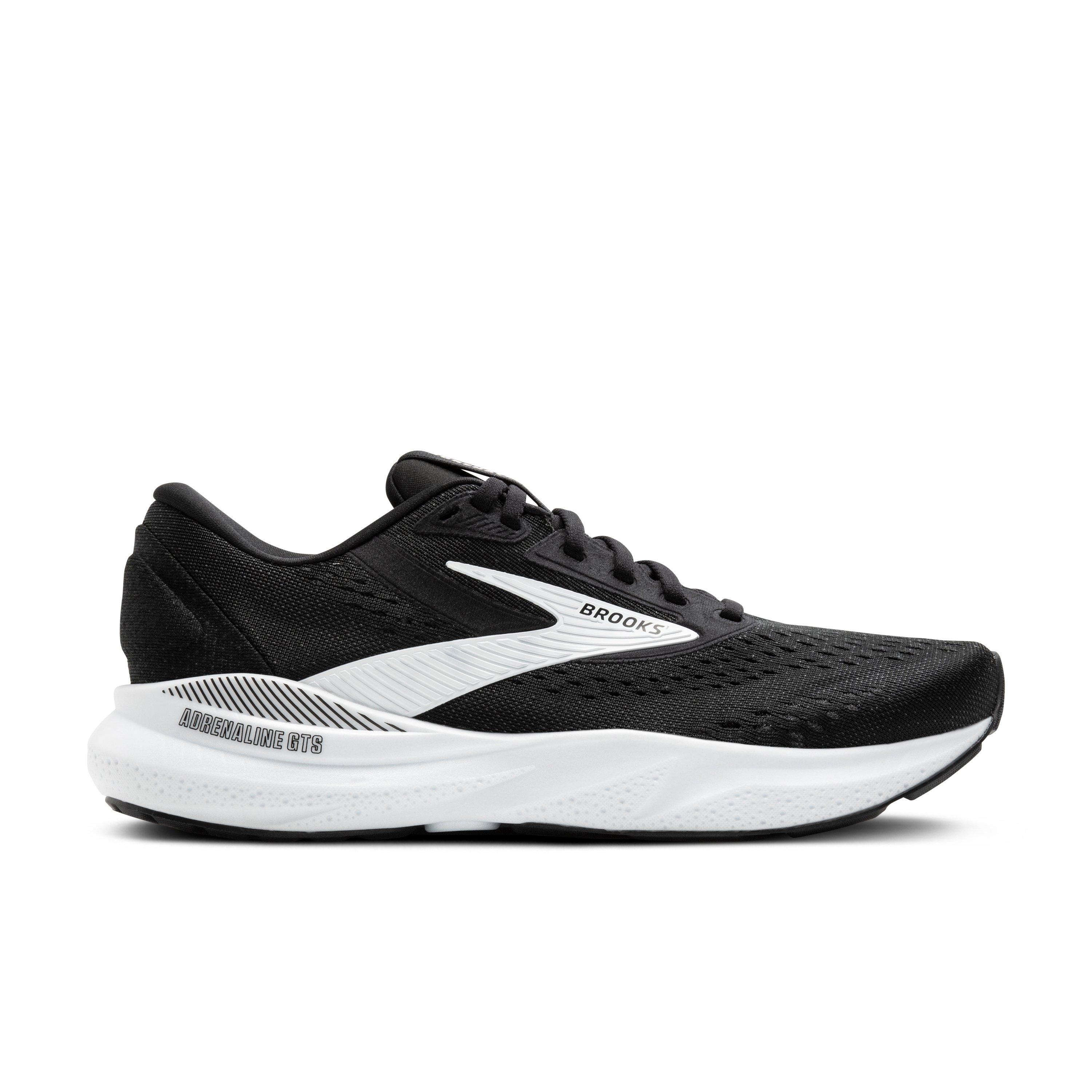 Brooks Adrenaline GTS 24 "Black/White" Men's Wide Running Shoe - BLACK/WHITE Thumbnail View 1