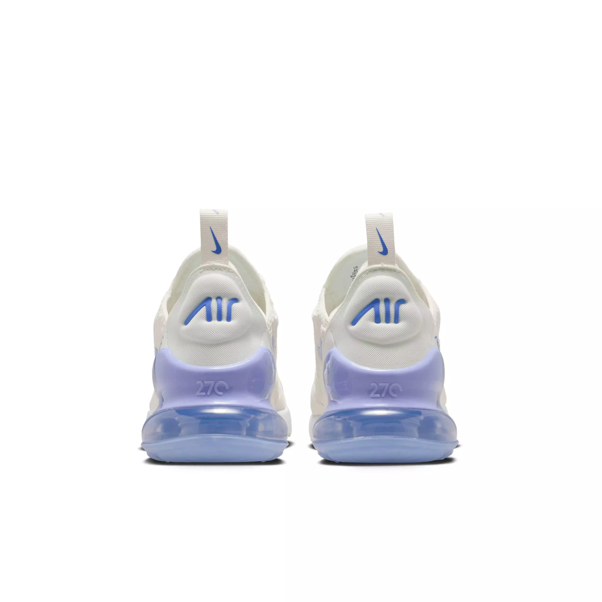 Nike Air Max 270 "Sail/Sapphire/Light Thistle" Preschool Boys' Shoe - SAIL/SAPPHIRE/LT THISTLE