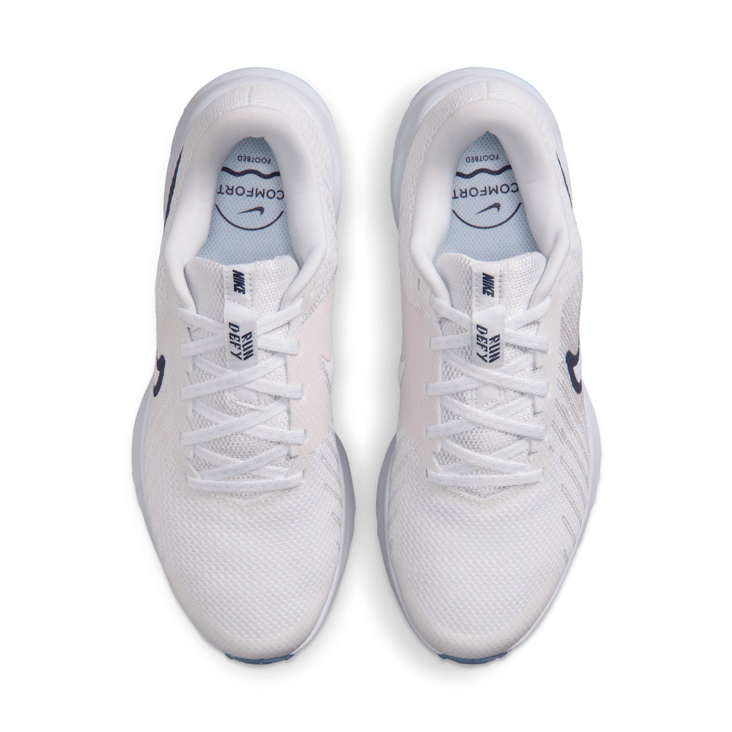 Nike Run Defy "White/Football Grey/Work Blue/Blue Void" Women's Running Shoe - WHITE/GREY/BLUE/BLUE