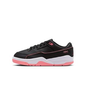 Jordan Flight Court "Black/White/Pink Gaze" Grade School Girls' Shoe
