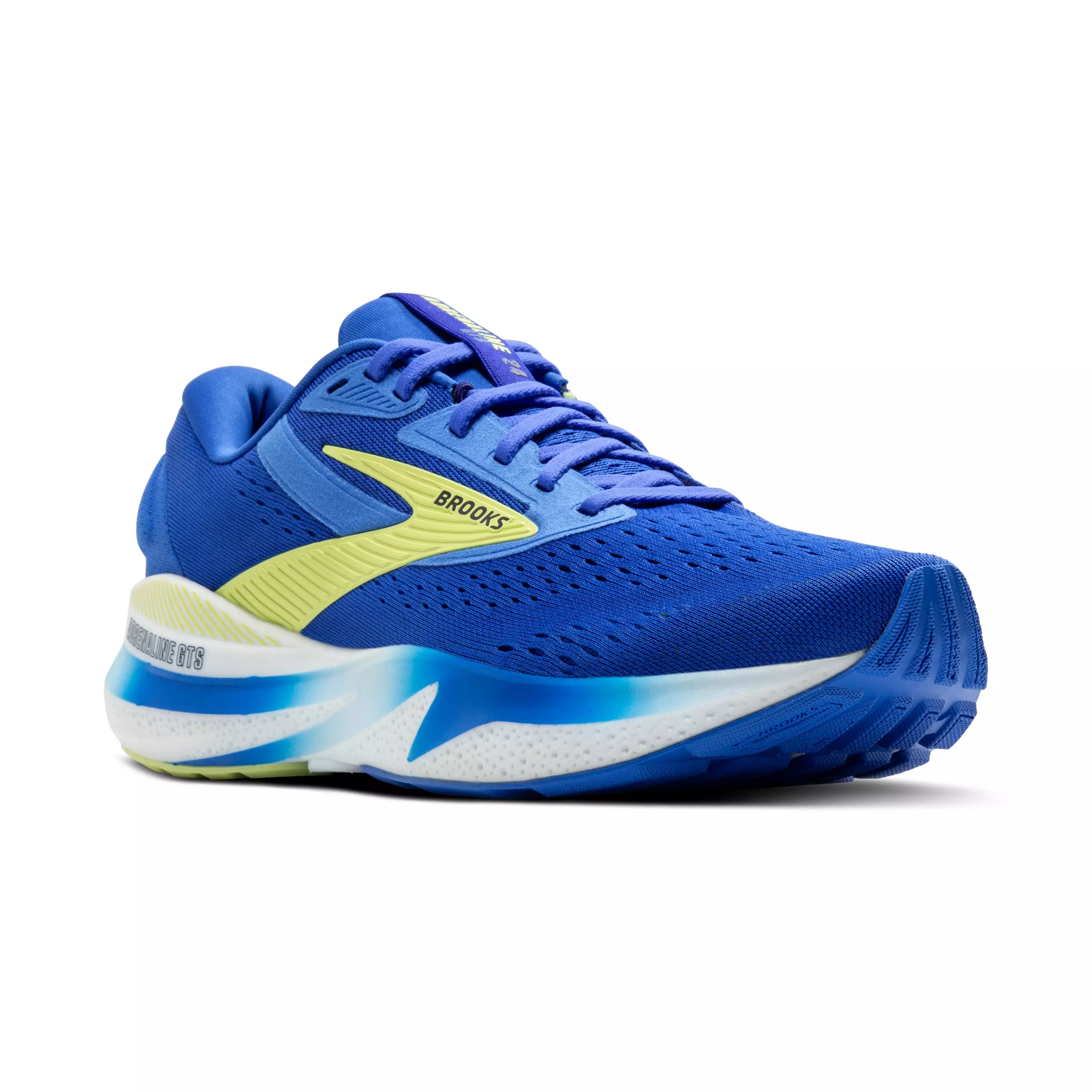 Brooks Adrenaline GTS 24 "Cobalt/Neo Yellow/Peacoat" Men's Running Shoe - COBALT/YELLOW/PEACOAT
