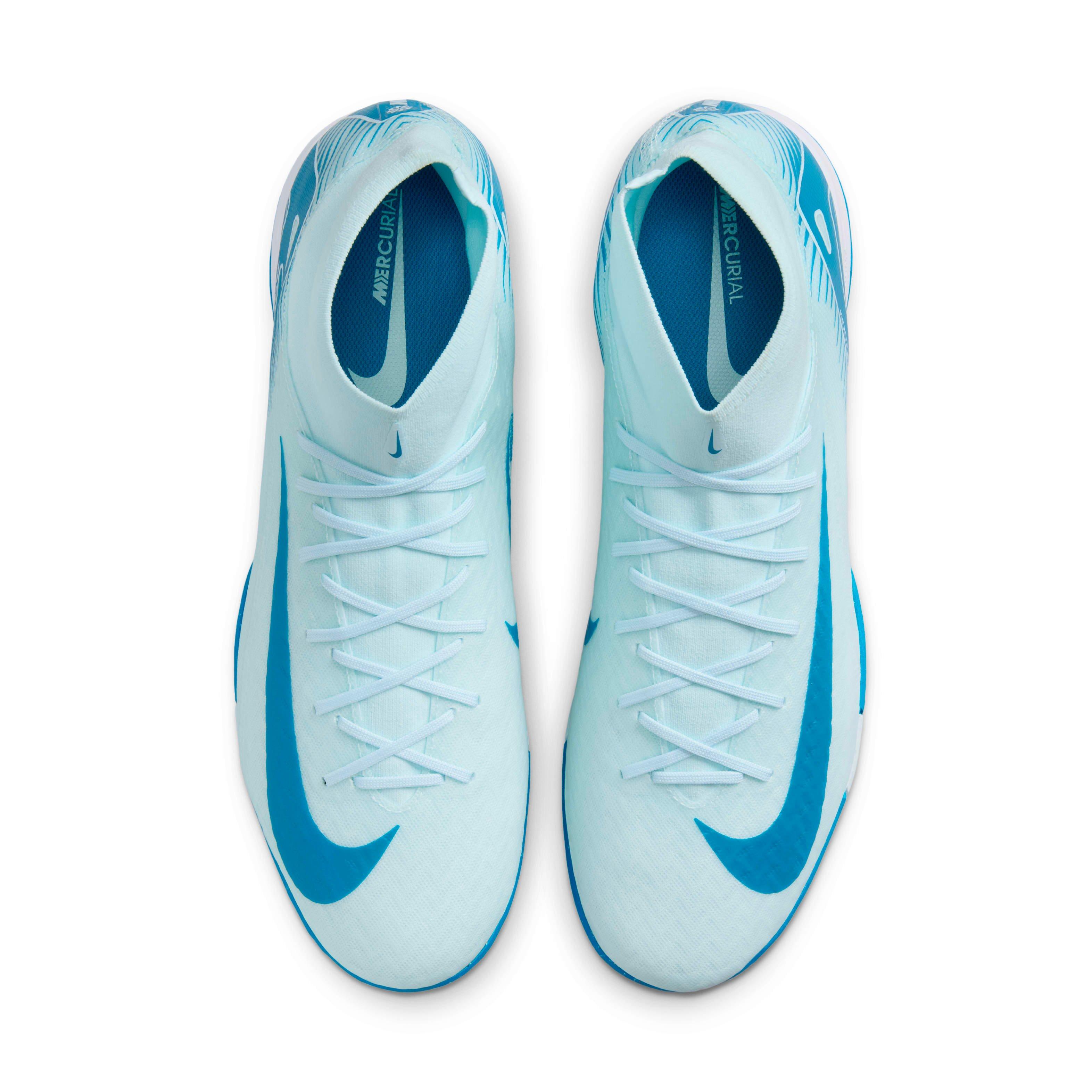 Nike Mercurial Superfly 10 Academy Indoor "Glacier Blue/Blue Orbit" Men's Soccer Shoe - BLUE/BLUE Thumbnail View 4