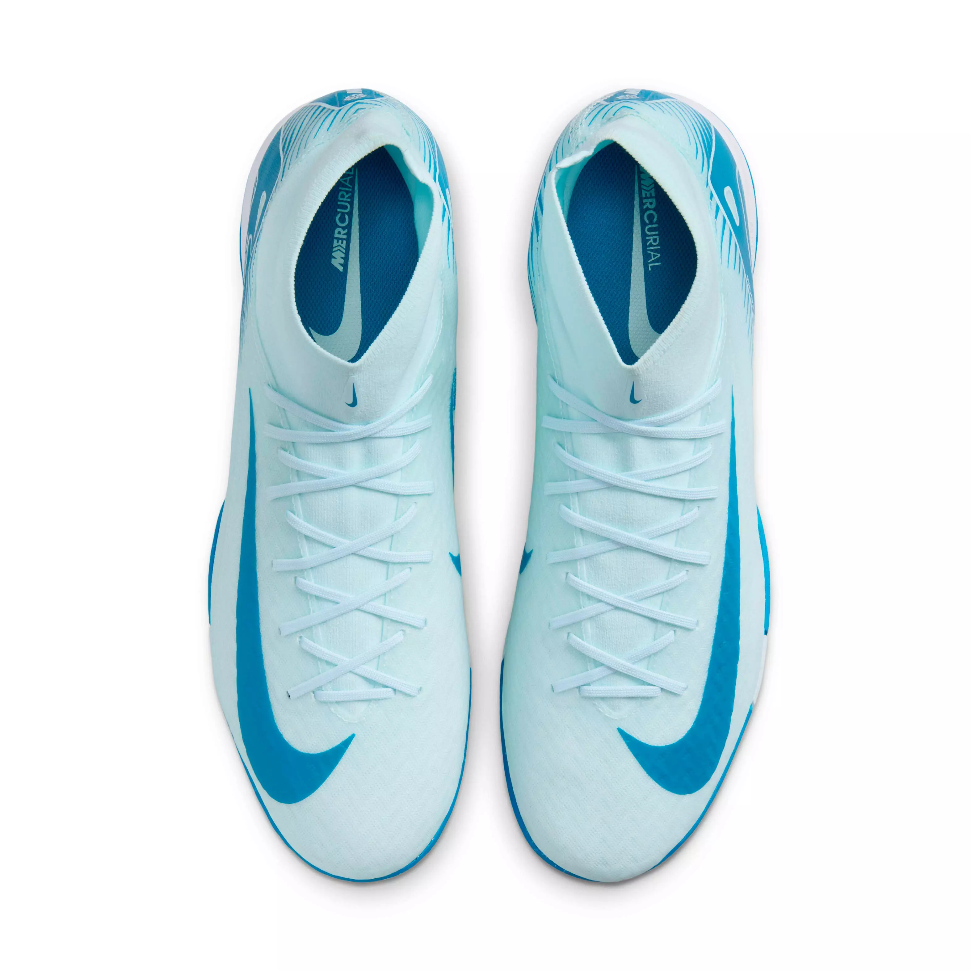 Nike Mercurial Superfly 10 Academy Indoor "Glacier Blue/Blue Orbit" Men's Soccer Shoe - BLUE/BLUE