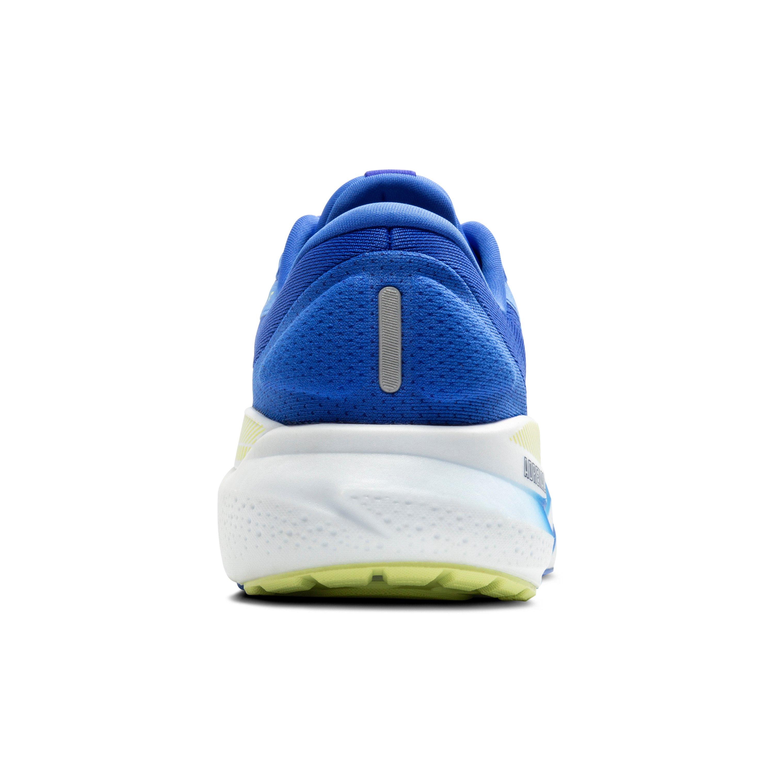 Brooks Adrenaline GTS 24 "Cobalt/Neo Yellow/Peacoat" Men's Wide Running Shoe - COBALT/YELLOW/PEACOAT Thumbnail View 6