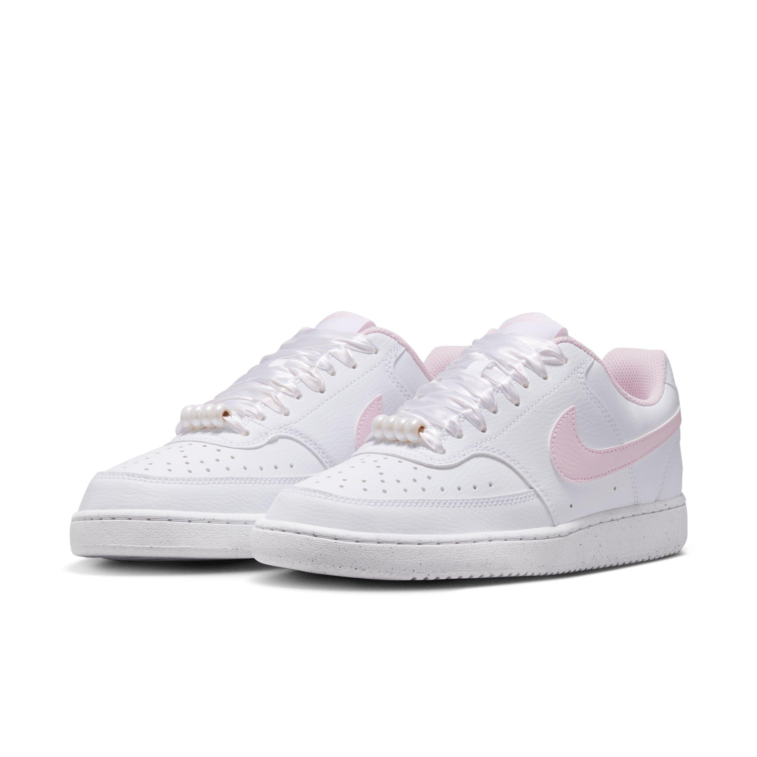 Nike Court Vision Low "White/Pink Foam" Women's Shoe - WHITE/PINK