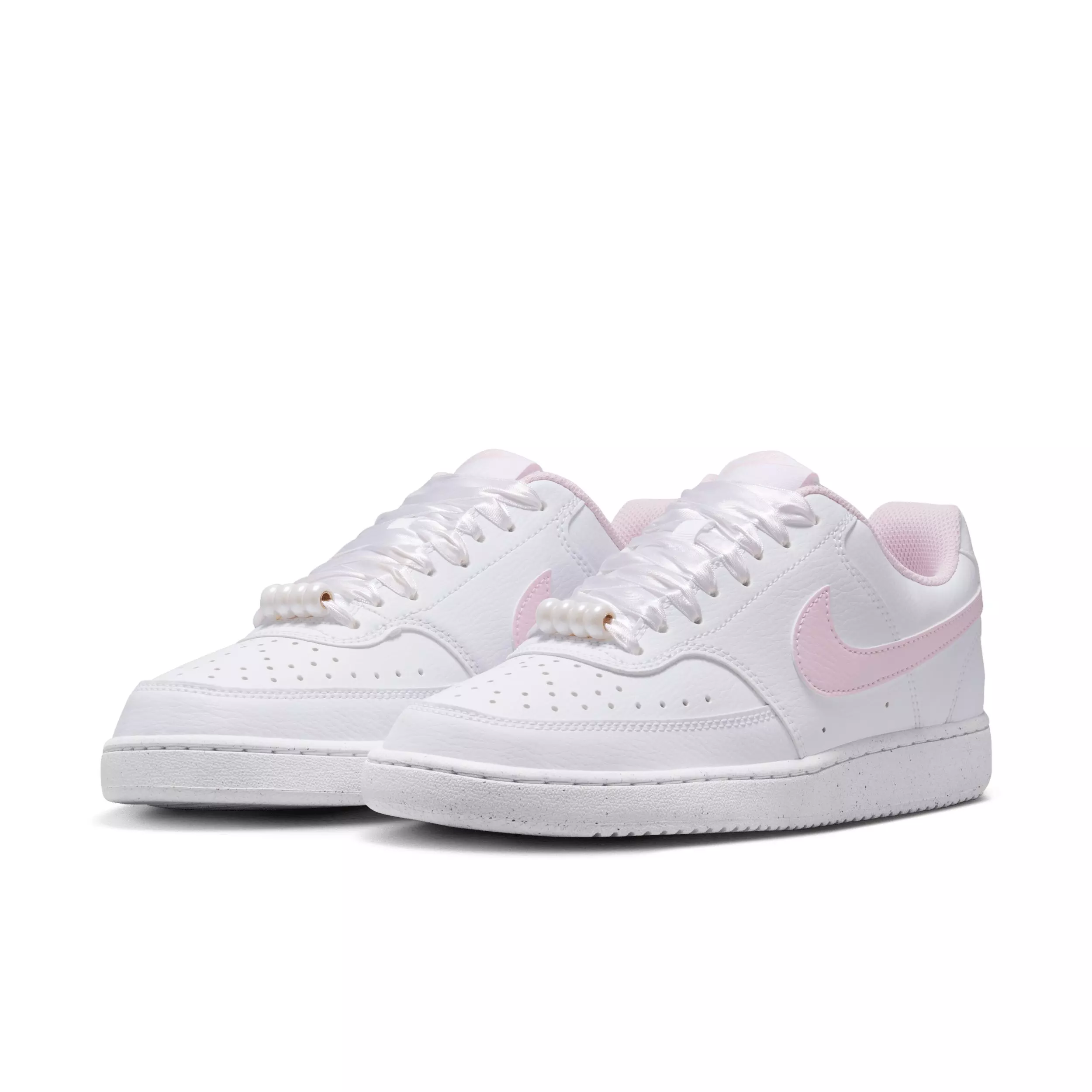 Nike Court Vision Low "White/Pink Foam" Women's Shoe - WHITE/PINK
