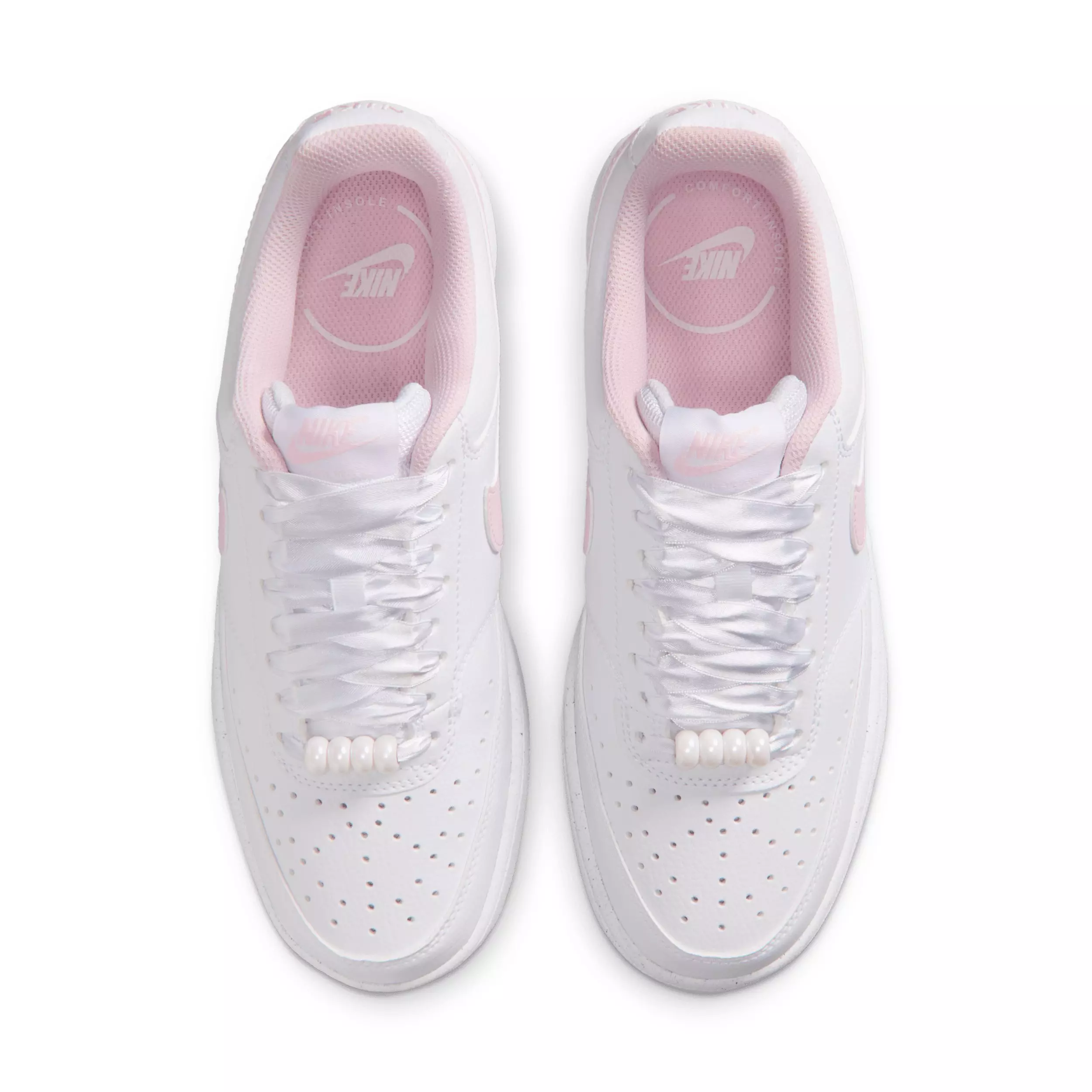 Nike Court Vision Low "White/Pink Foam" Women's Shoe - WHITE/PINK