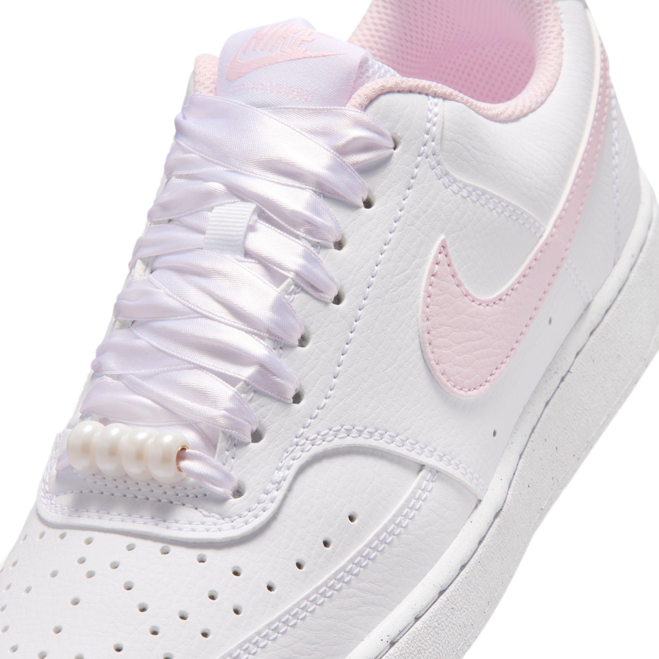 Nike Court Vision Low "White/Pink Foam" Women's Shoe - WHITE/PINK