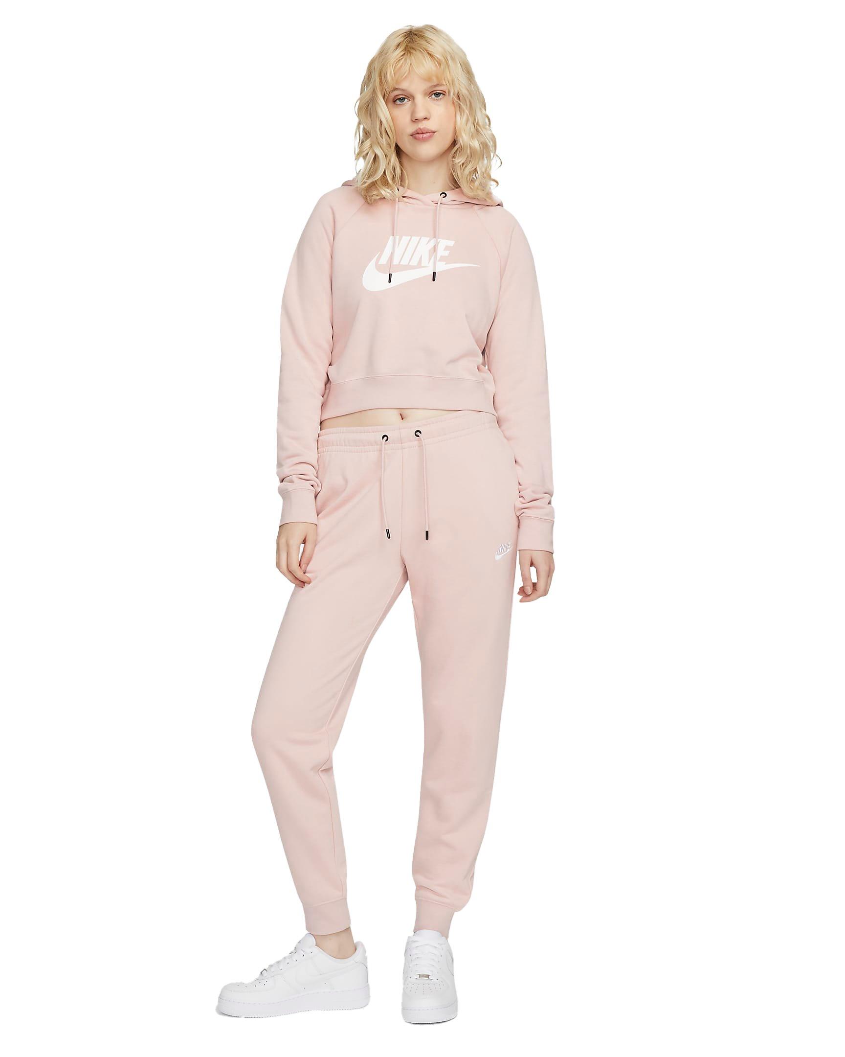 Nike Women's Sportswear Essential Fleece Pants-Pink - Hibbett