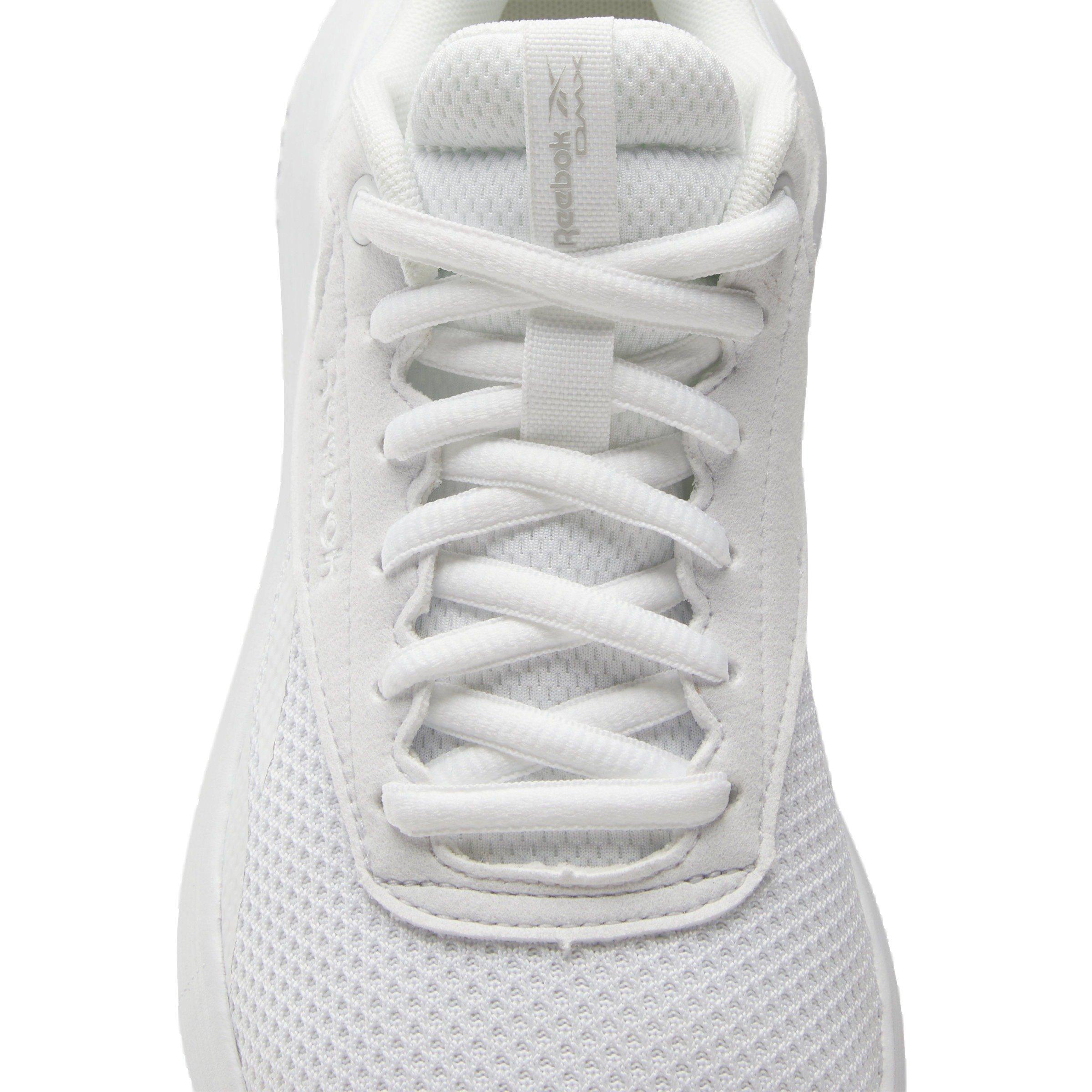 Reebok DMX Comfort + "Ftwr White/Ftwr White/Steely Fog" Women's Walking Shoe - WHITE/WHITE/STEELY Thumbnail View 5