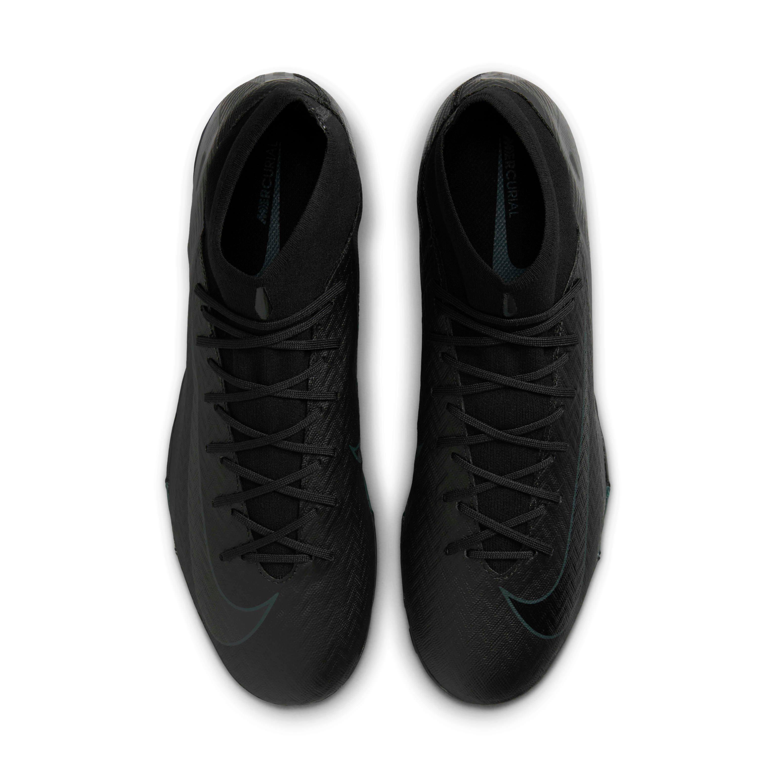 Nike Mercurial Superfly 10 Academy Turf "Black/Deep Jungle/Black" Men's Soccer Shoe - BLACK/JUNGLE/BLACK Thumbnail View 4