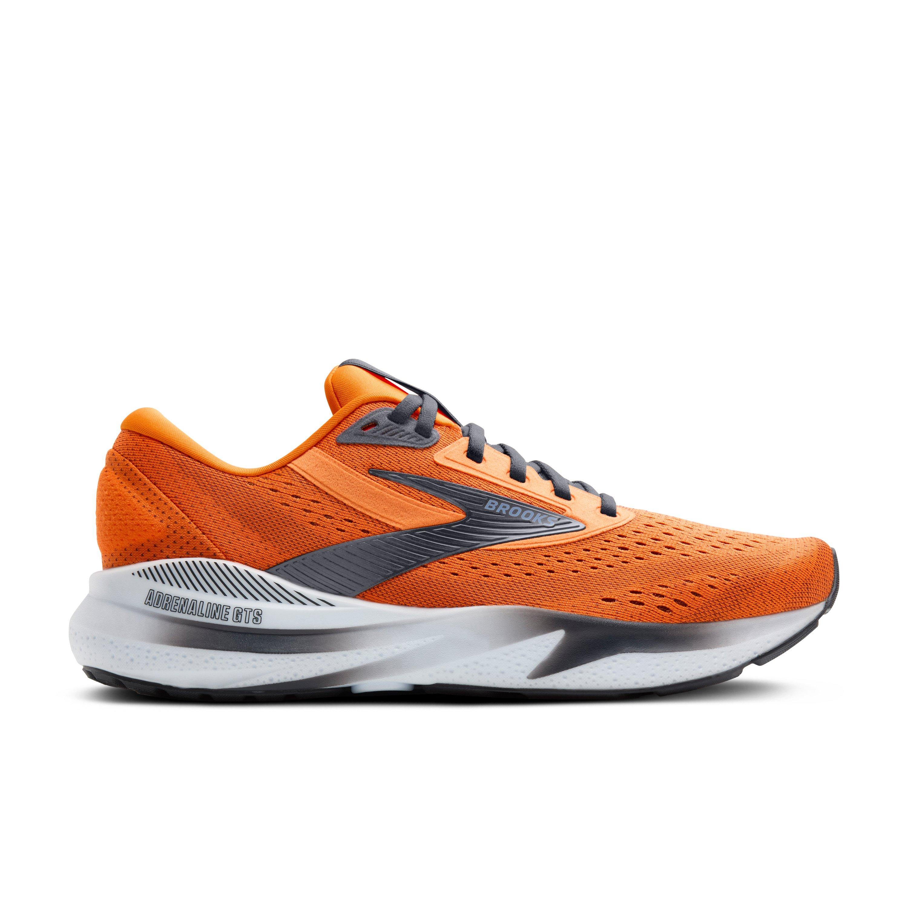 Brooks Adrenaline GTS 24 "Orange/Ebony/Country Blue" Men's Running Shoe - ORANGE/EBONY/BLUE Thumbnail View 1