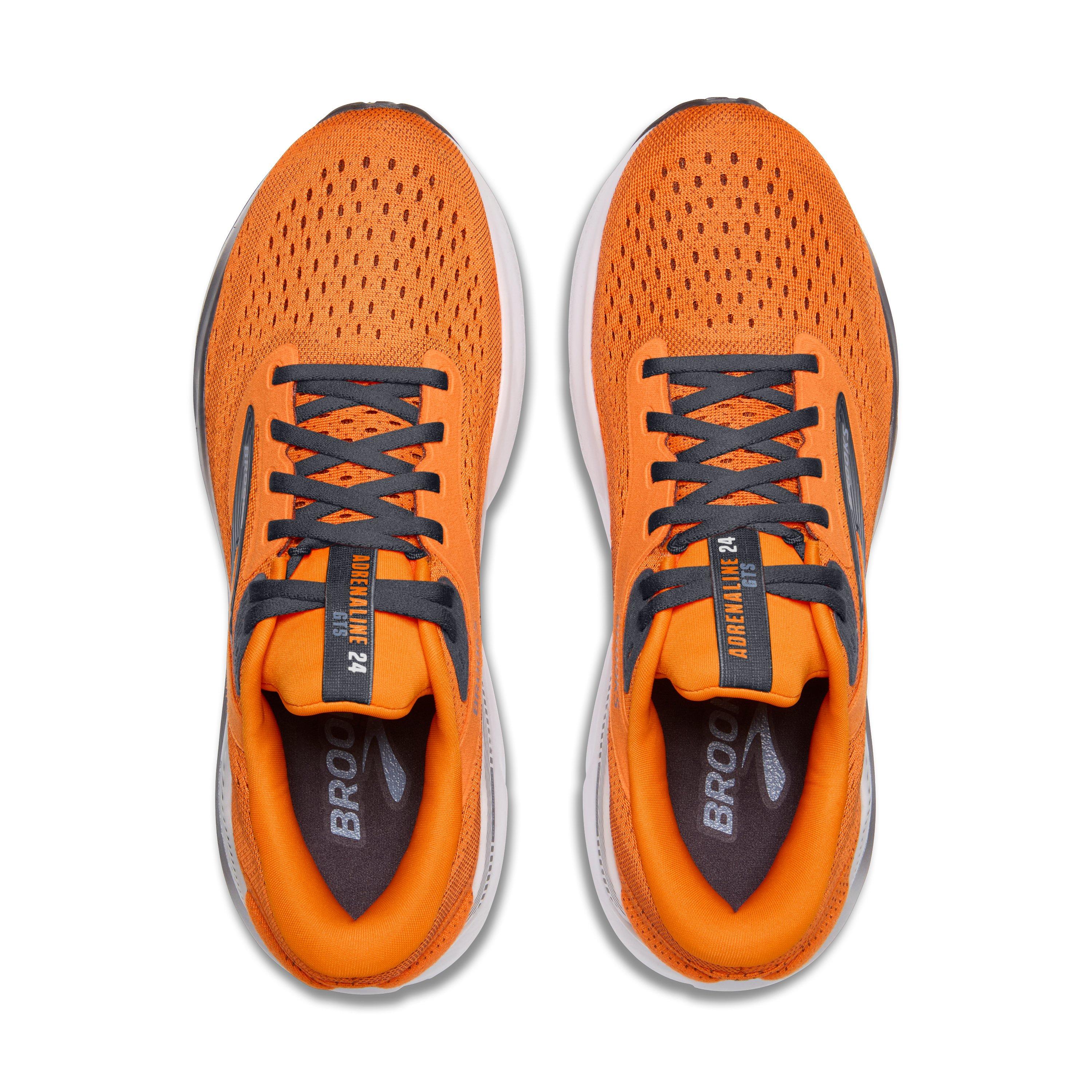 Brooks Adrenaline GTS 24 "Orange/Ebony/Country Blue" Men's Running Shoe - ORANGE/EBONY/BLUE Thumbnail View 5