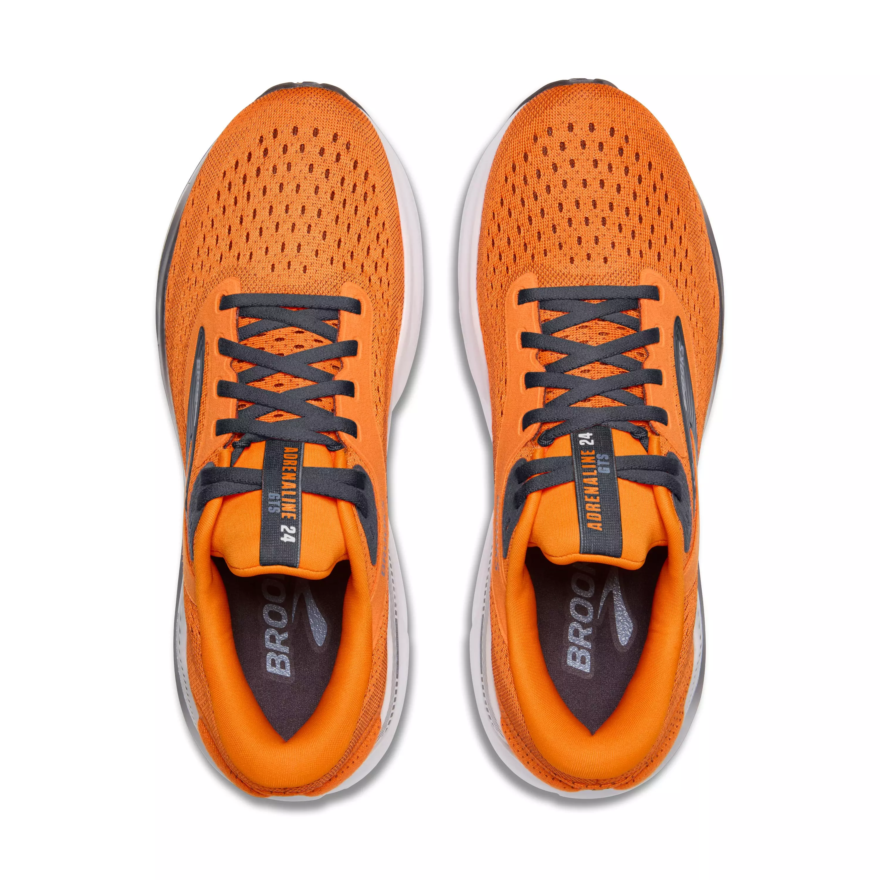 Brooks Adrenaline GTS 24 "Orange/Ebony/Country Blue" Men's Running Shoe - ORANGE/EBONY/BLUE