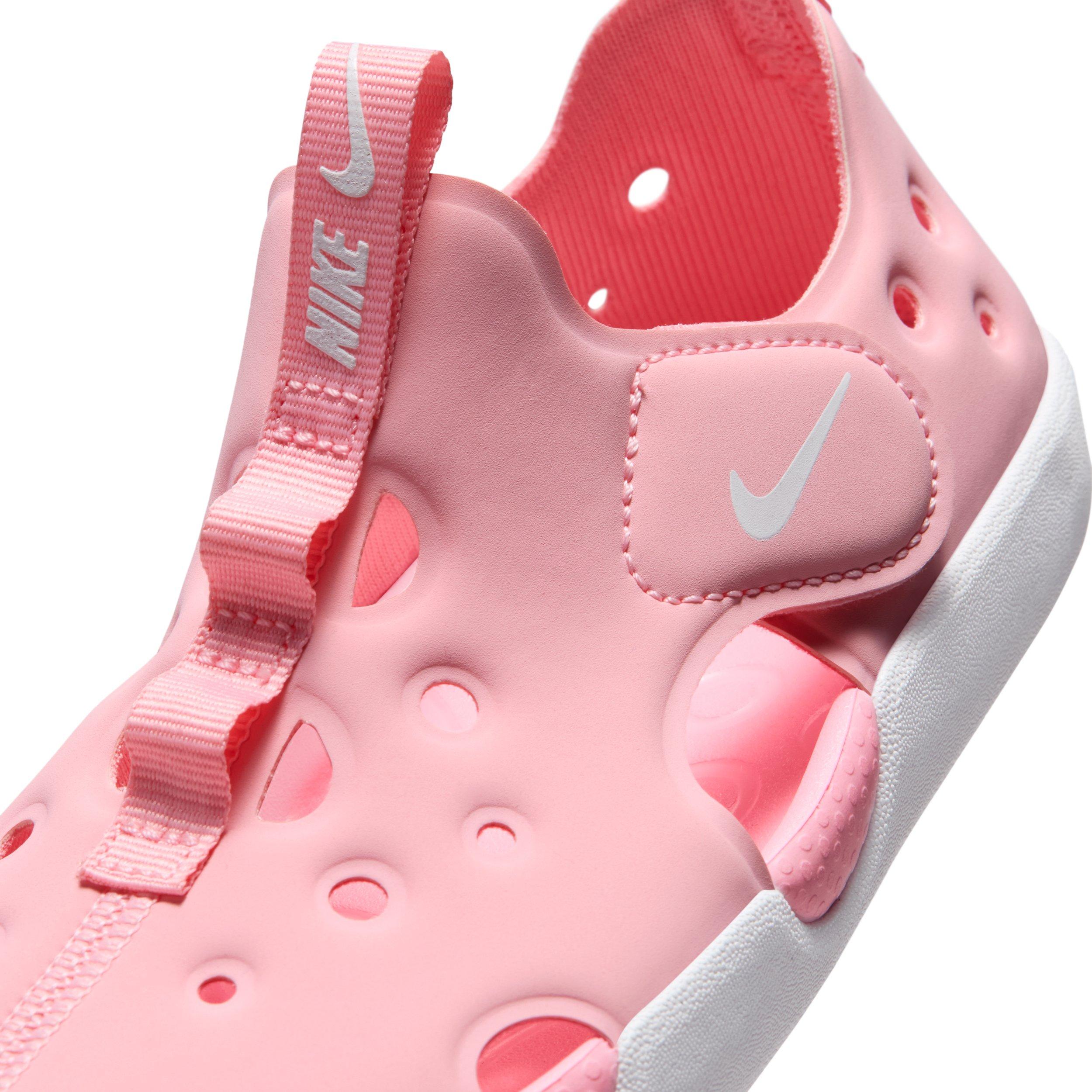 Nike Sunray Protect 4 "Medium Soft Pink/White" Preschool Girls' Sandal - MD PINK/WHITE Thumbnail View 7