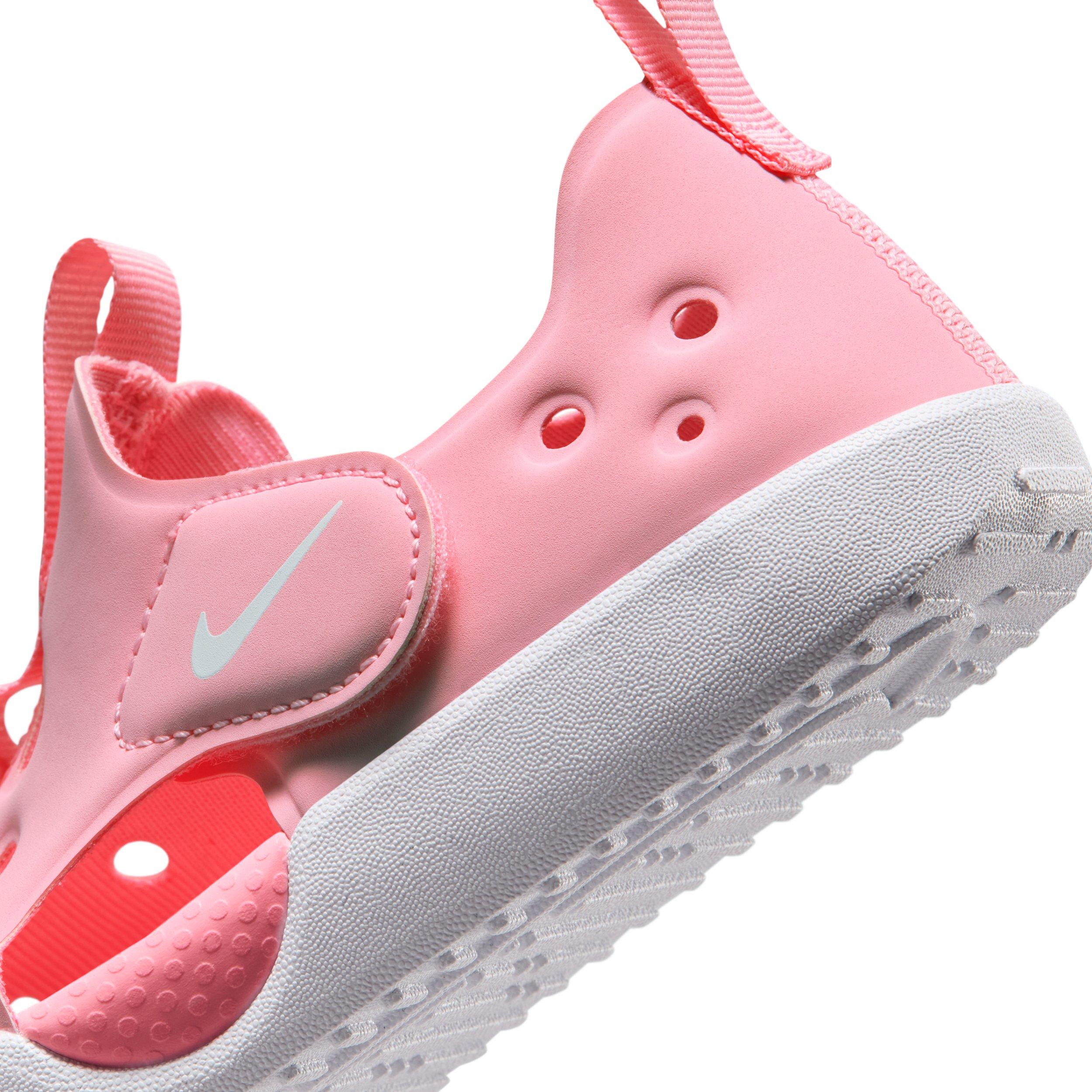 Nike Sunray Protect 4 "Medium Soft Pink/White" Preschool Girls' Sandal - MD PINK/WHITE Thumbnail View 8