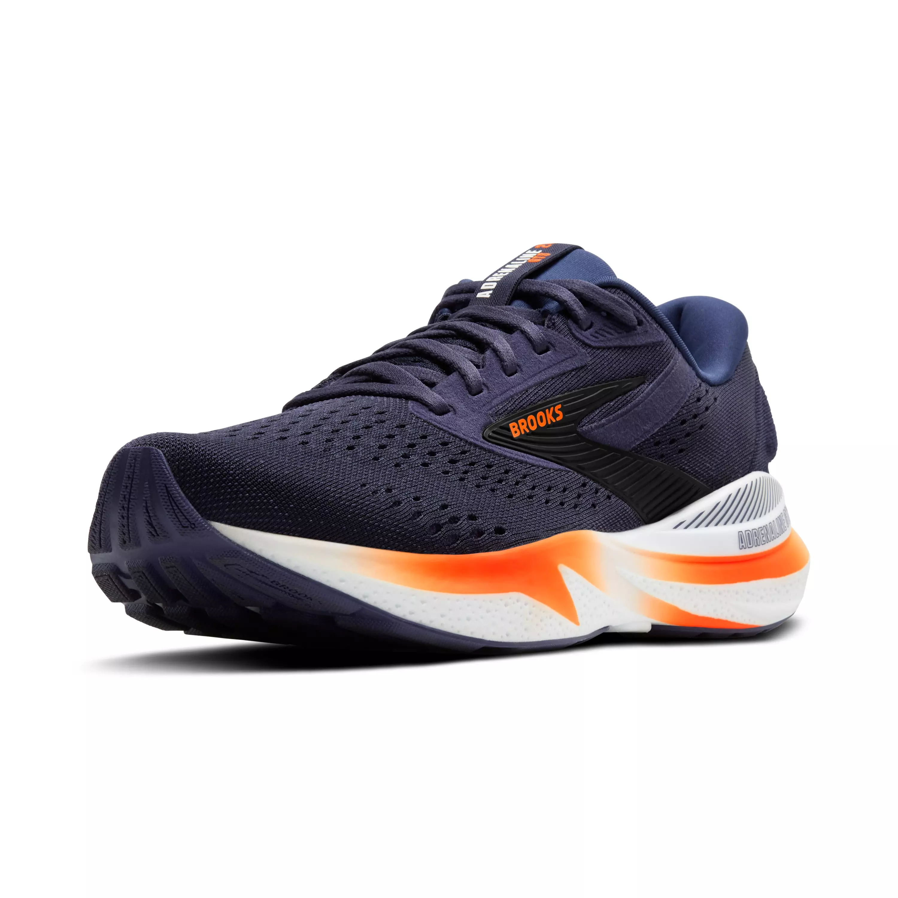 Brooks Adrenaline GTS 24 "Peacoat/Orange/White" Men's Running Shoe - PEACOAT/ORANGE/WHITE