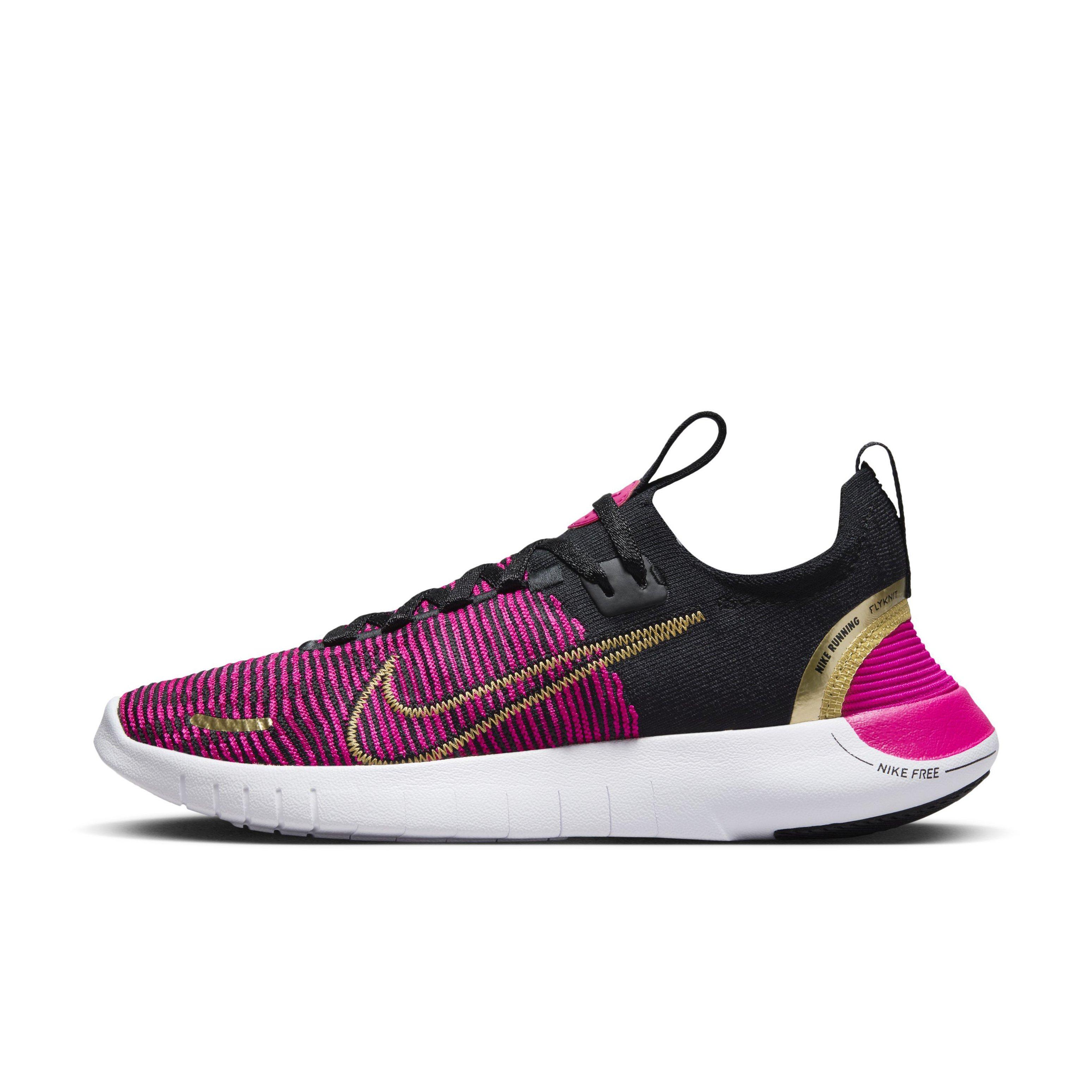 Women's alcor black outlet and pink running shoes