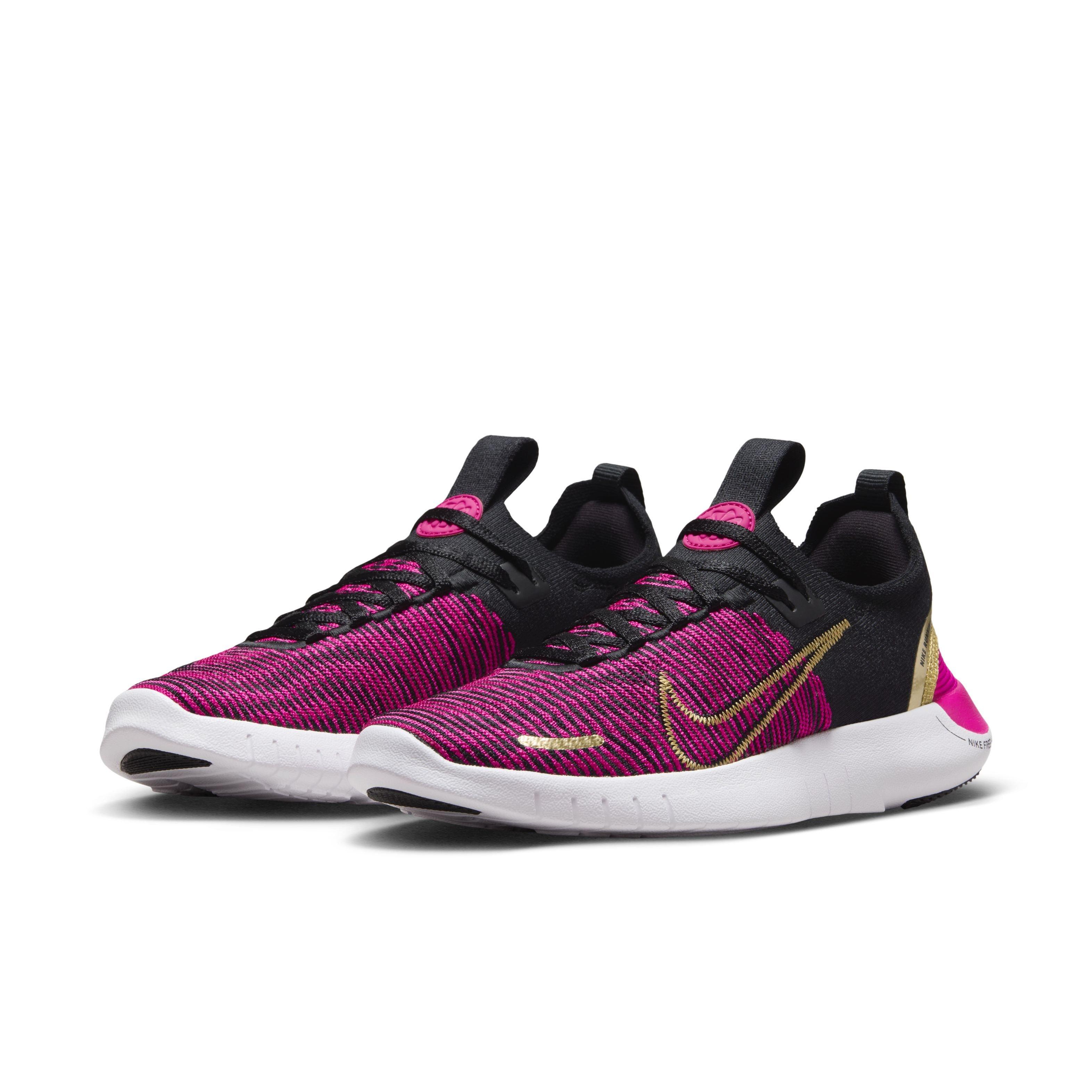 Nike Free RN NN Black Fireberry Fierce Pink Metallic Gold Women s Running Shoe Hibbett