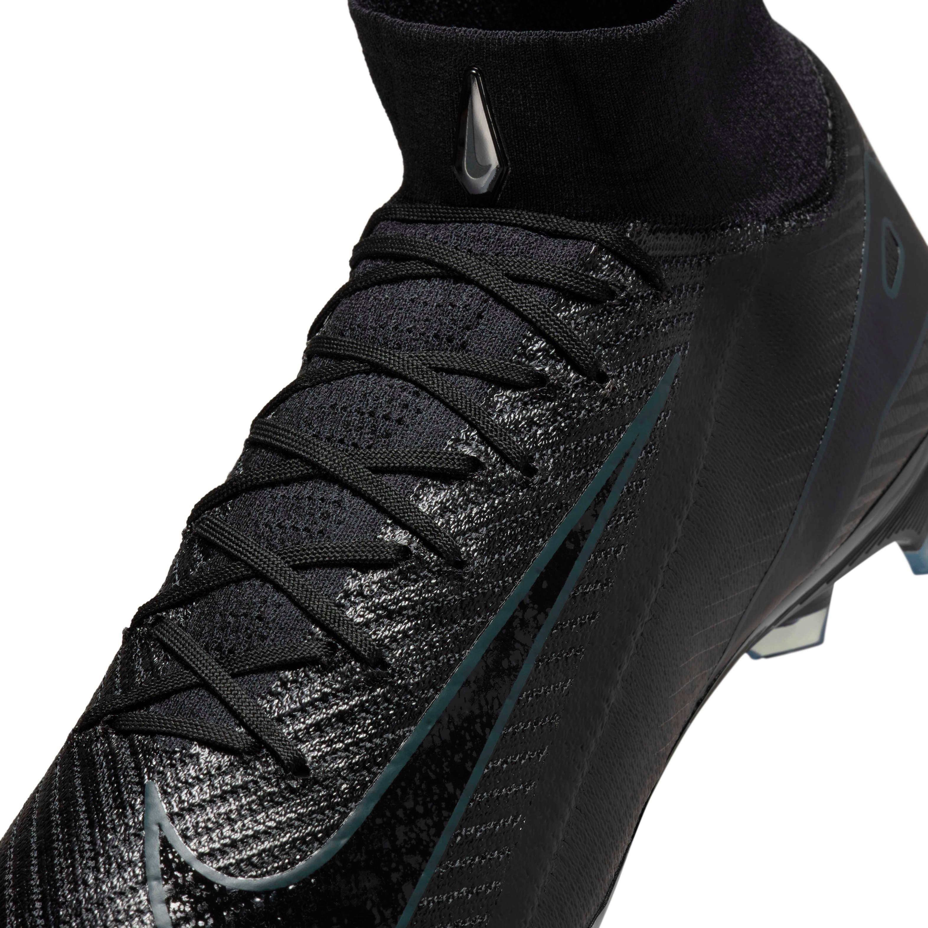 Nike Mercurial Superfly 10 Elite FG "Black/Deep Jungle/Black" Men's Soccer Cleat - BLACK/JUNGLE/BLACK Thumbnail View 8
