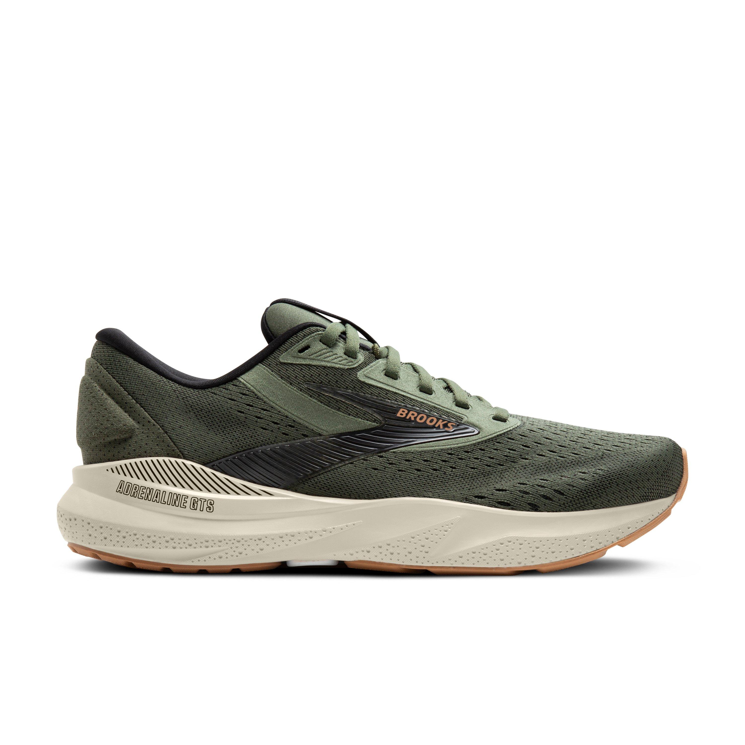 Brooks Adrenaline GTS 24 "Thyme/Black/Pelican" Men's Running Shoe - THYME/BLACK/PELICAN Thumbnail View 1