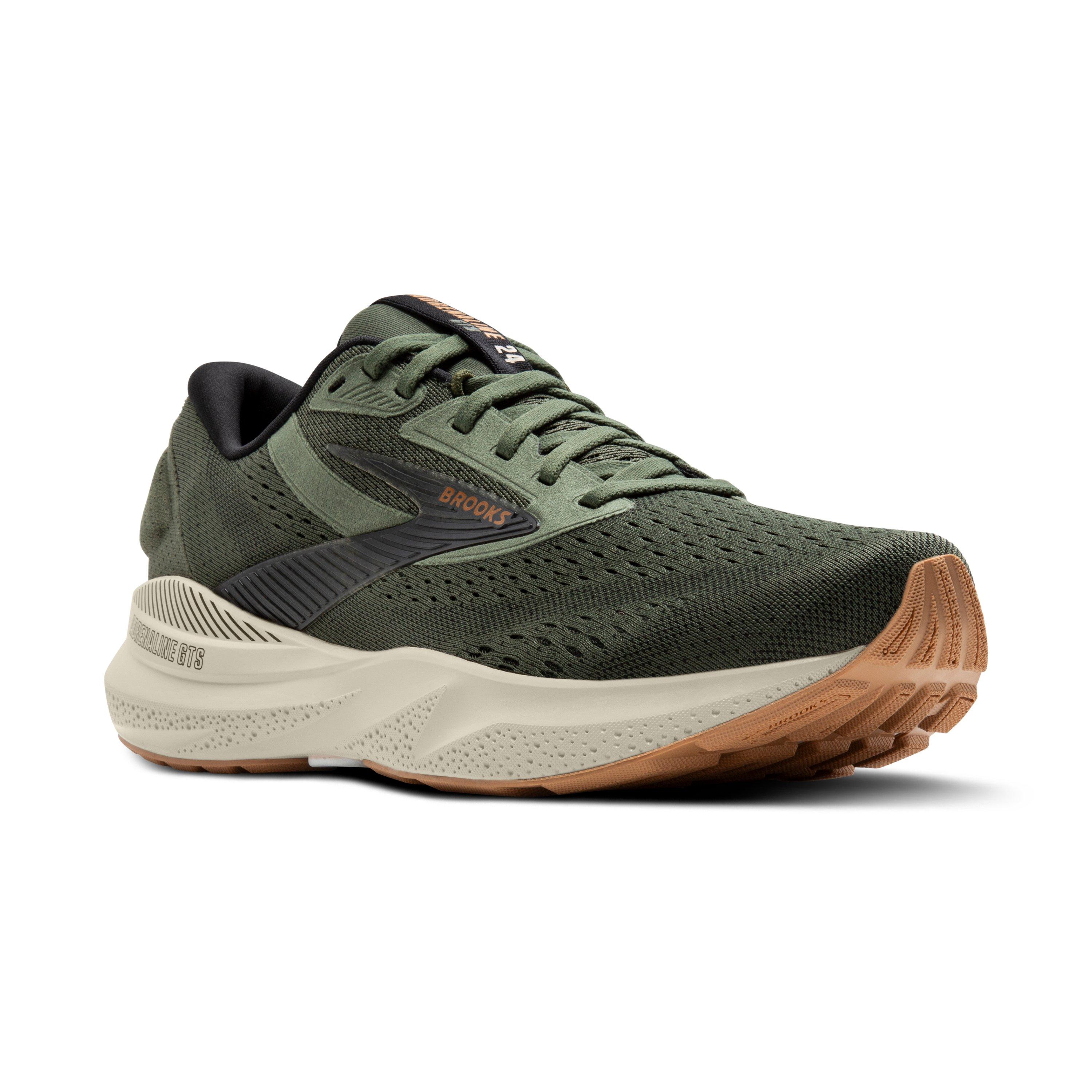 Brooks Adrenaline GTS 24 "Thyme/Black/Pelican" Men's Running Shoe - THYME/BLACK/PELICAN Thumbnail View 4