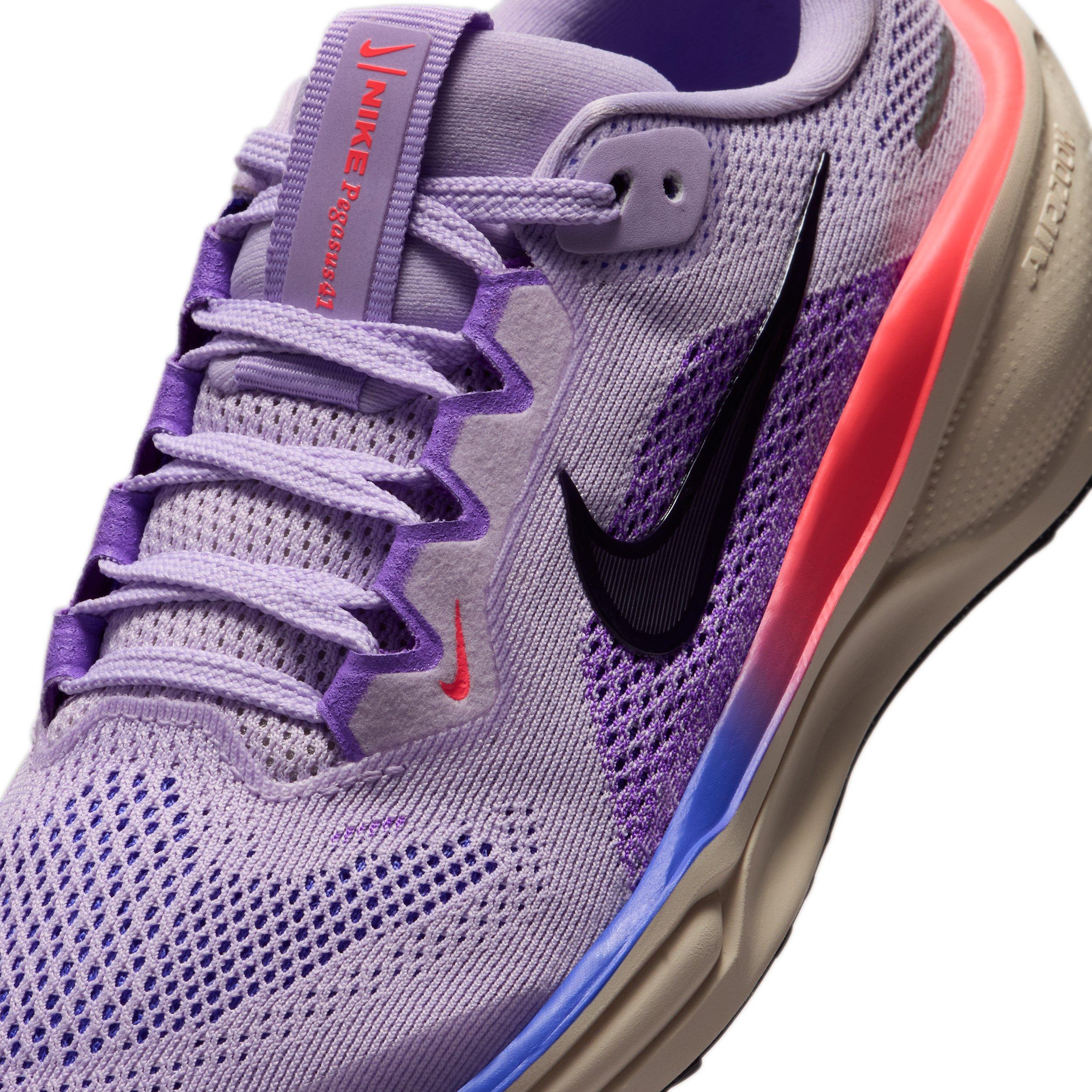 Nike Pegasus 41 "Violet Mist/Bright Violet/Sapphire/Purple Dynasty" Grade School Girls' Running Shoe - VIOLET/VIOLET/SAPPHIRE/PURPLE Thumbnail View 7