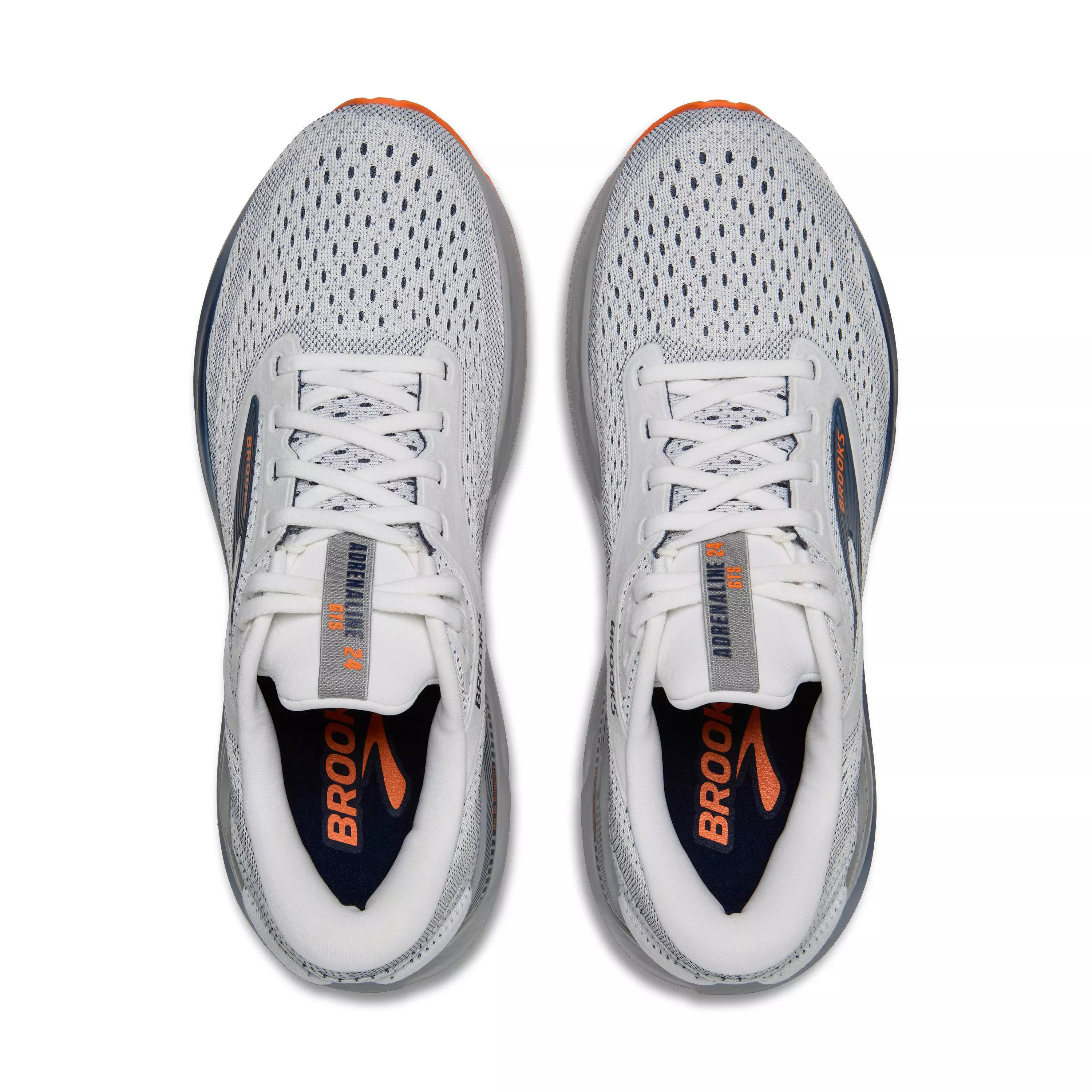 Brooks Adrenaline GTS 24 "White/Peacoat/Alloy" Men's Running Shoe - WHITE/PEACOAT/ALLOY