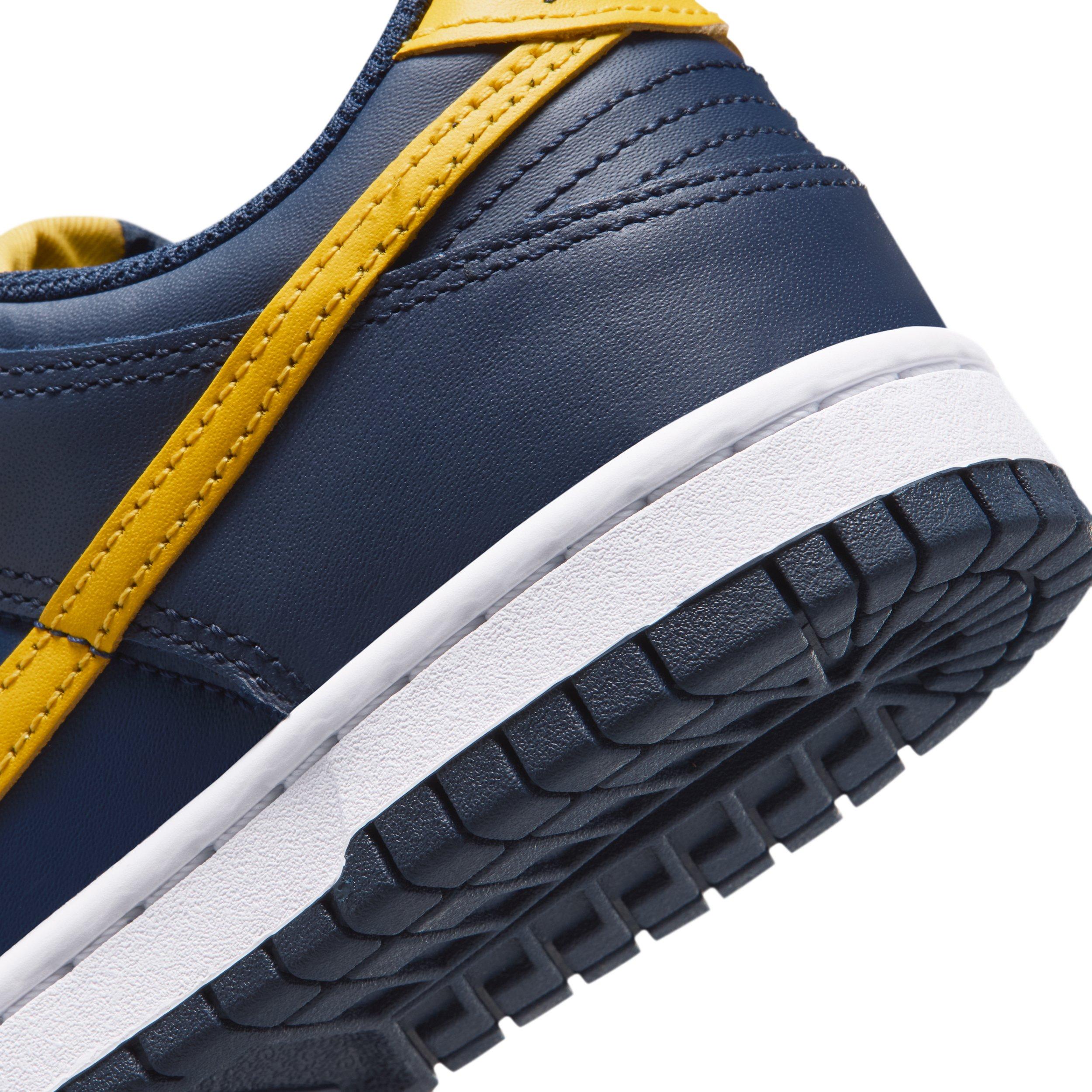 Nike Dunk Low Grade School Boys' "Midnight Navy/Obsidian/Mystic Navy/Varsity Maize" Shoe