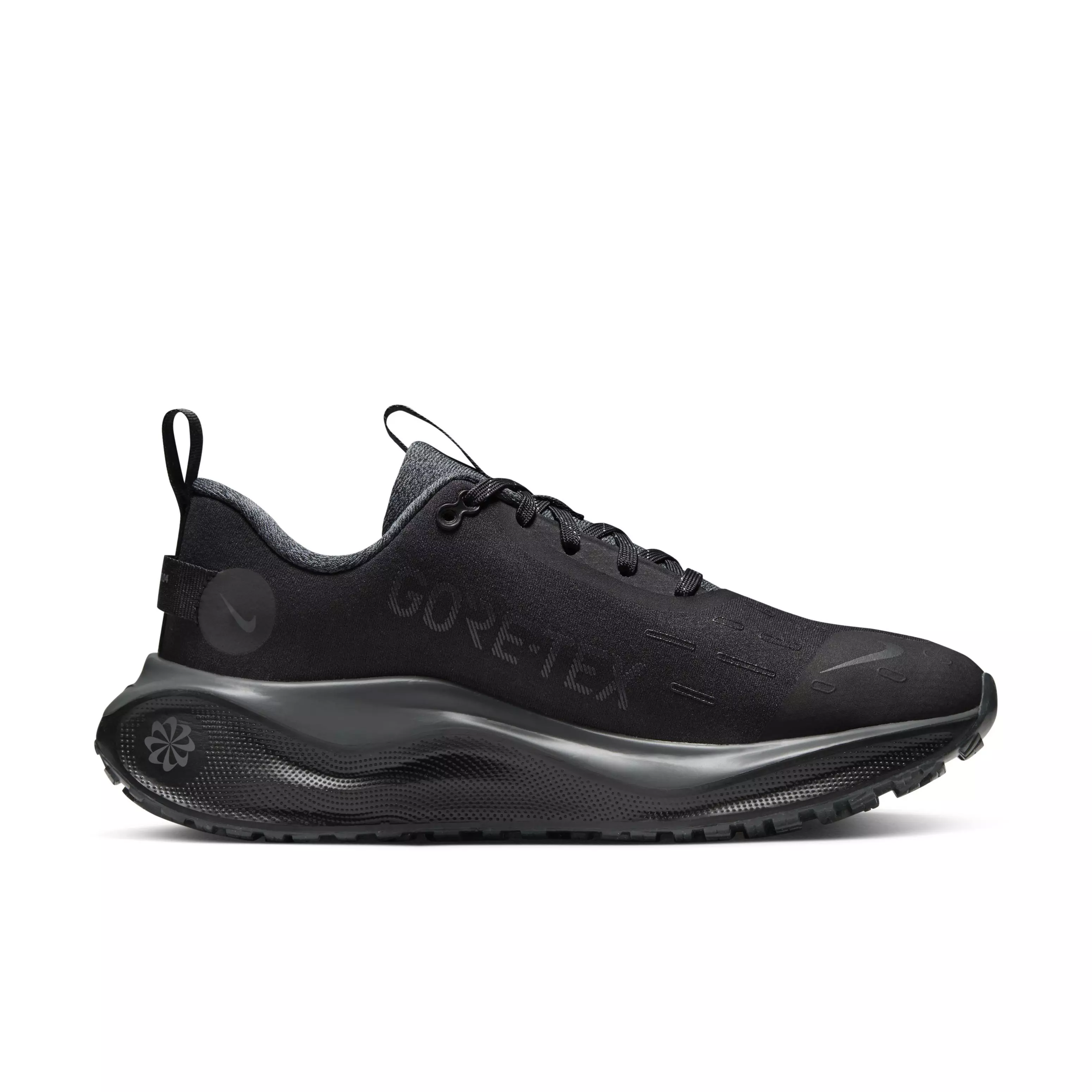 Nike InfinityRN 4 GORE-TEX "Black/Volt/Anthracite" Women's Waterproof Road Running Shoe - BLACK/GREY