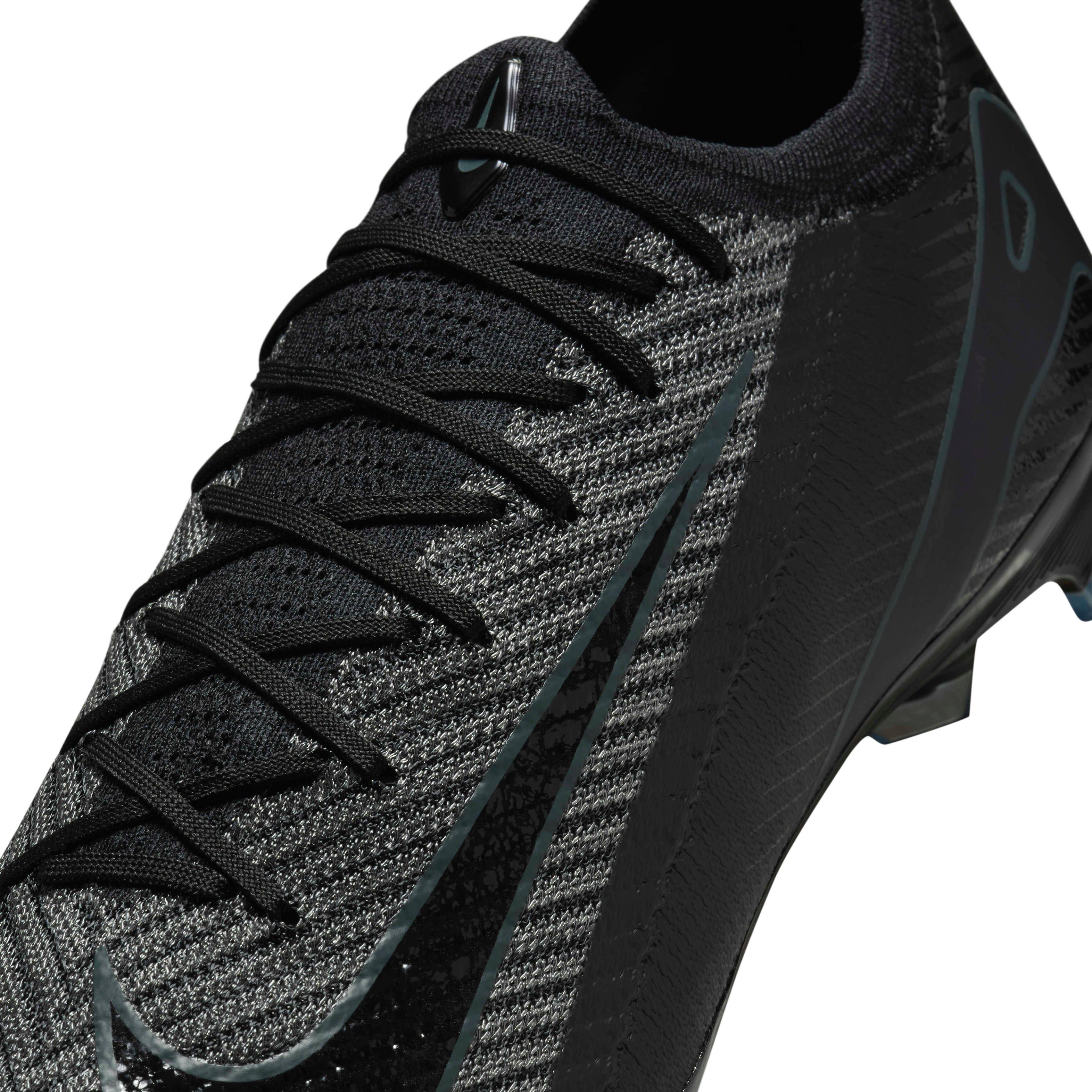 Nike Mercurial Vapor 16 Elite FG Low "Black/Deep Jungle/Black" Men's Soccer Cleat - BLACK/JUNGLE/BLACK Thumbnail View 8