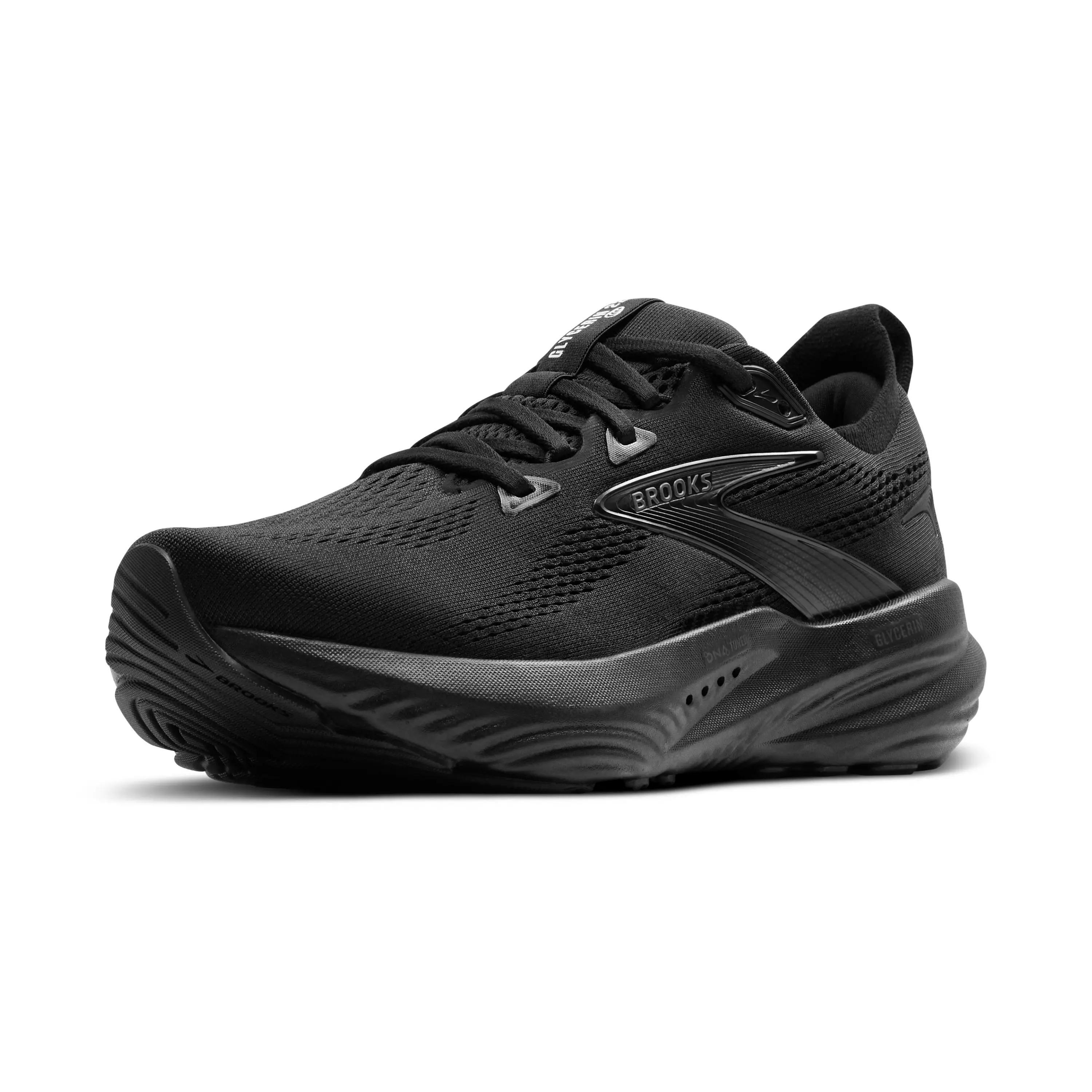 Brooks Glycerin 22 "Black/Black/Ebony" Men's Running Shoe - BLACK/BLACK/EBONY