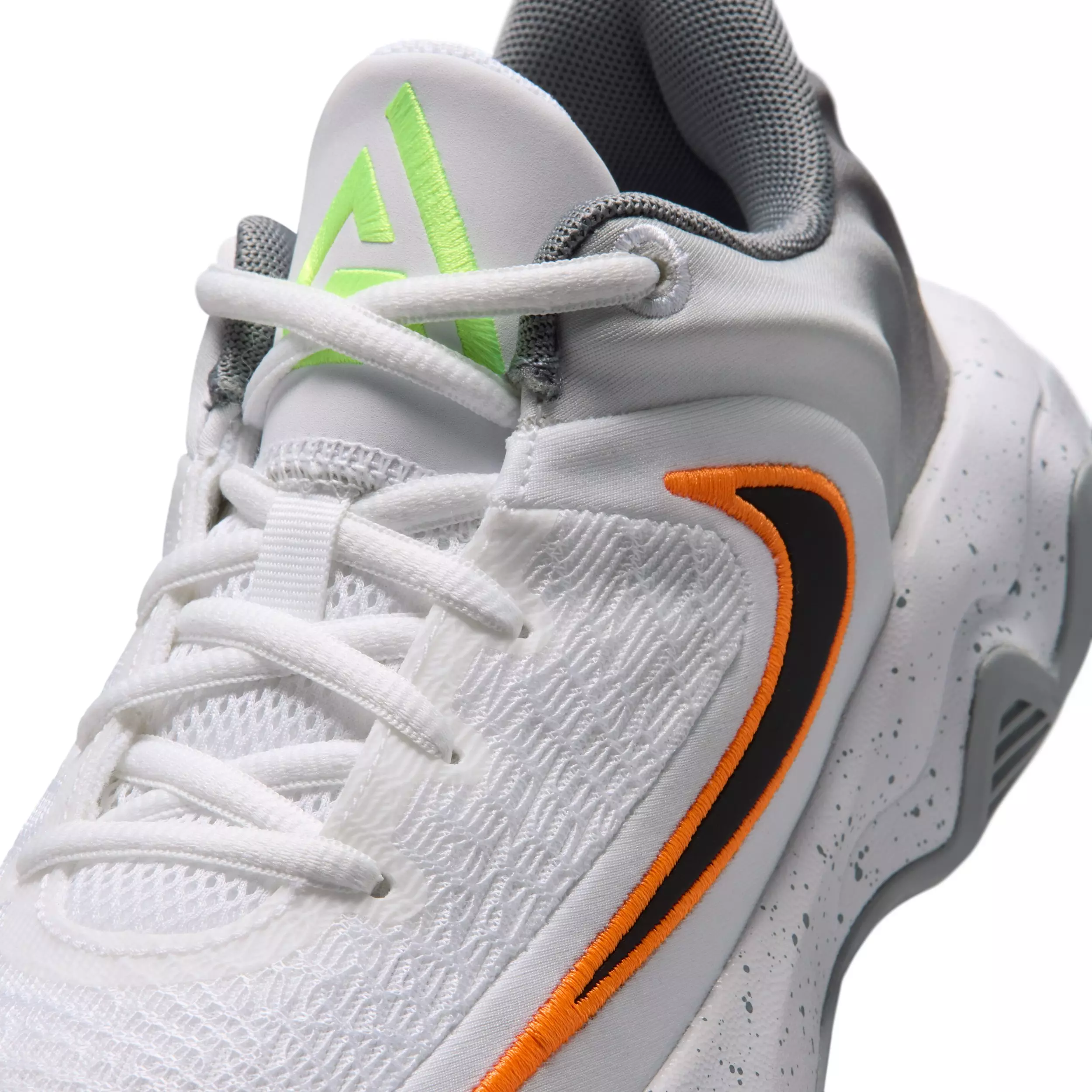 Nike Giannis Immortality 4 "White/Volt/Wolf Grey/Black" Grade School Boys' Basketball Shoe - WHITE/VOLT/GREY/BLACK